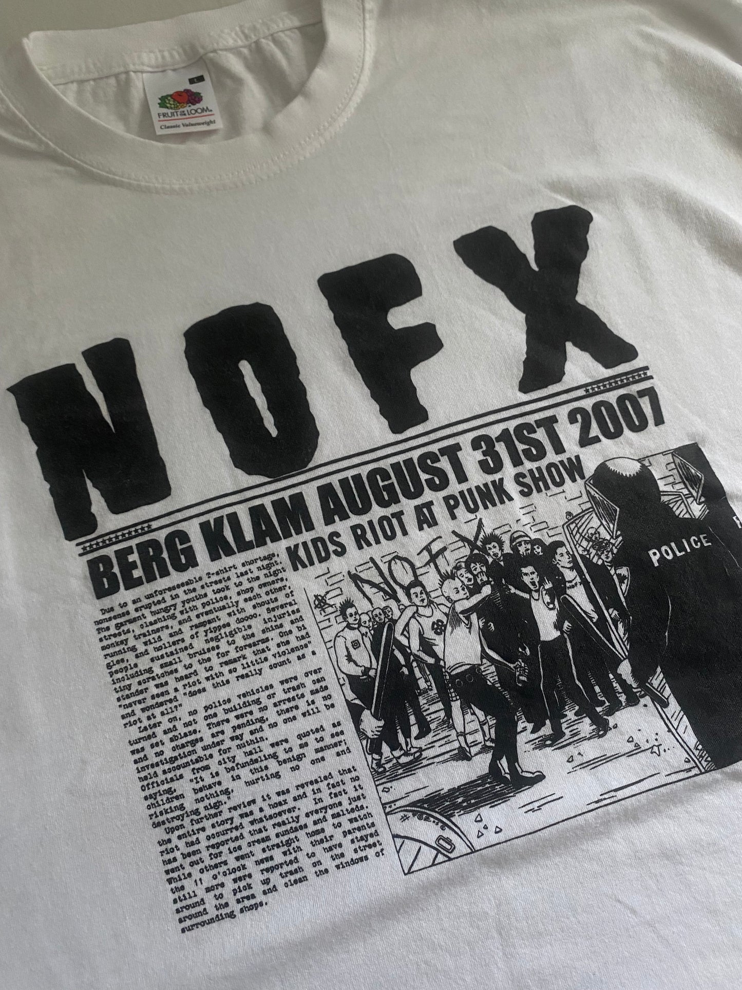 Tricou Vintage NOFX – Punk Rock Authentic, Mărimea L