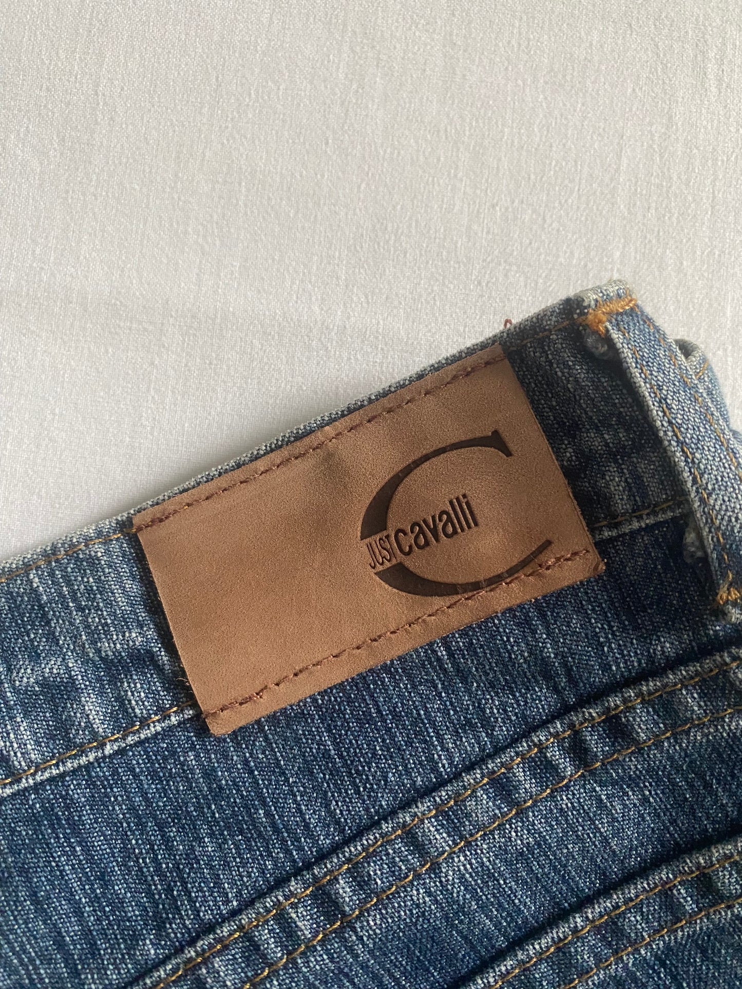 Y2K Roberto Cavalli Blugi Mud Wash Bootcut