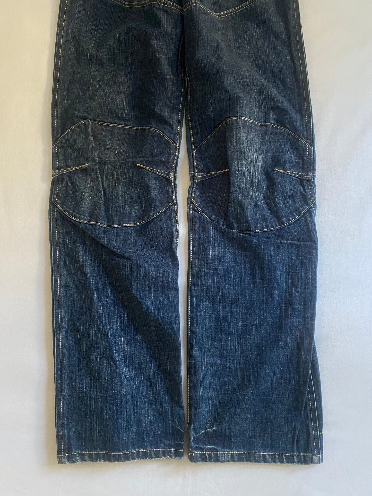 Y2K G Star Raw Elwood Buckle Back Jeans
