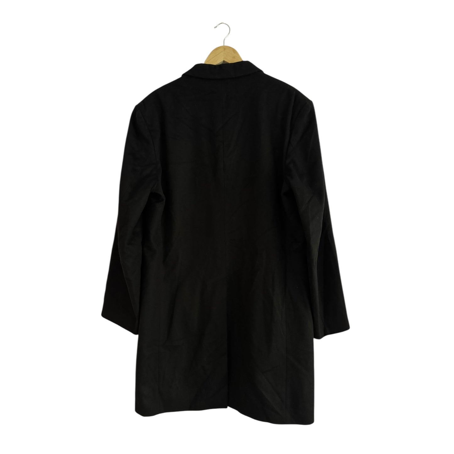 šā⬠𧄠Palton Negru Vintage Benetton din LĆ¢nÄ ā MÄrimea 52 (LāXL)