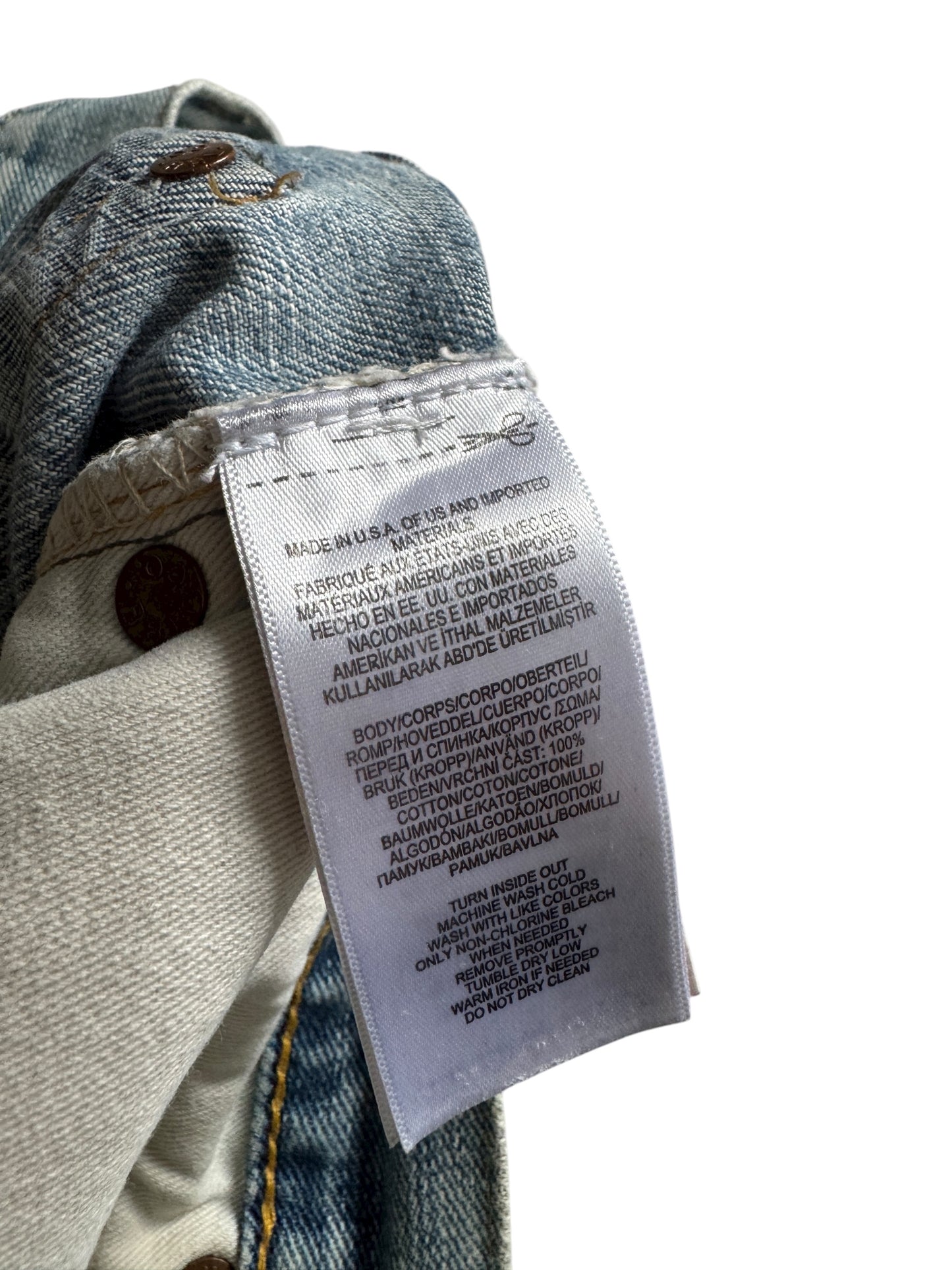 🇯🇵 👖 Ralph Lauren Double RL Selvedge Denim Jeans – Light Wash – W30 x L32 – Made in USA