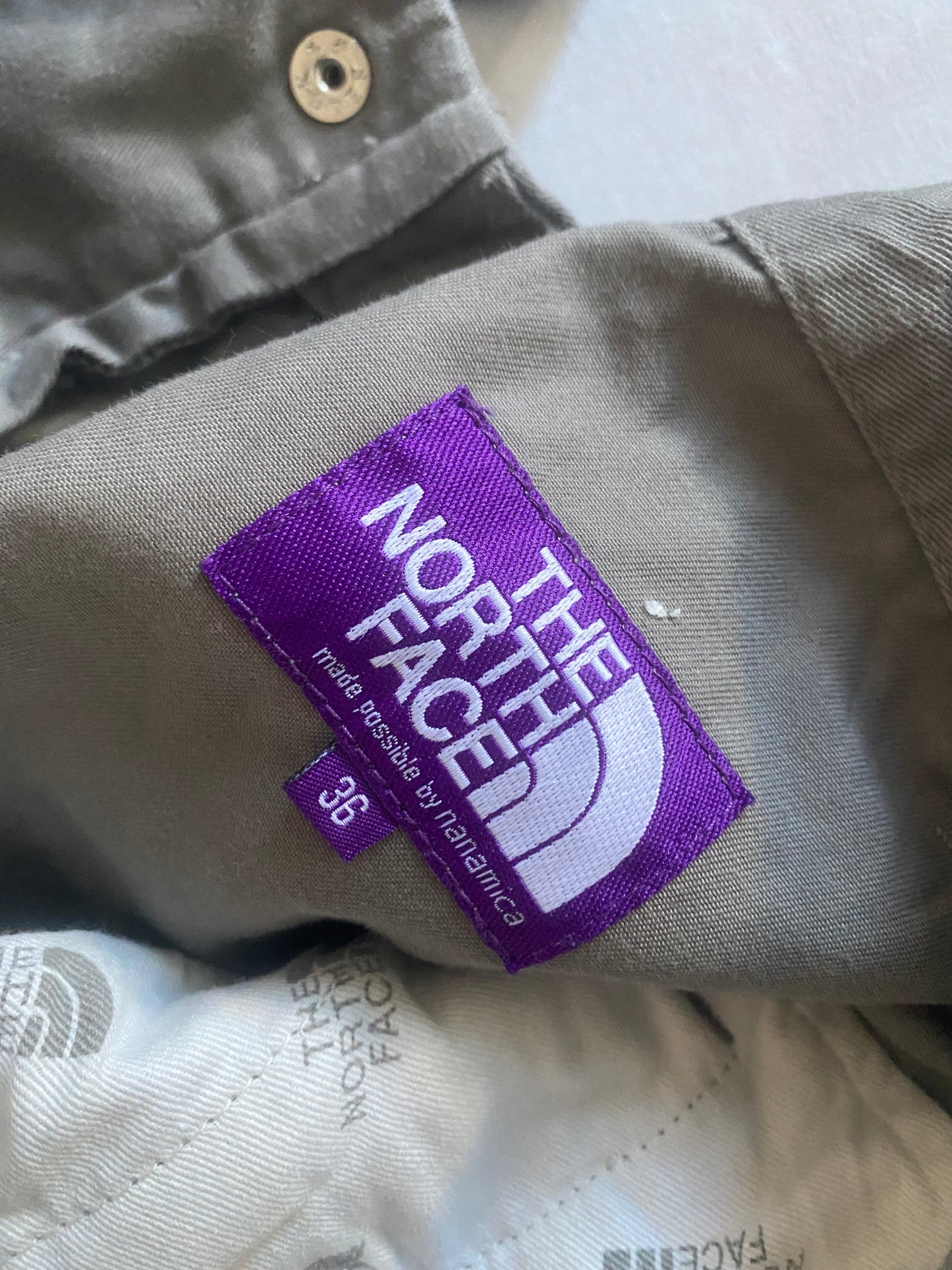 The North Face Purple Label Grey Cropped Fatigue Trousers