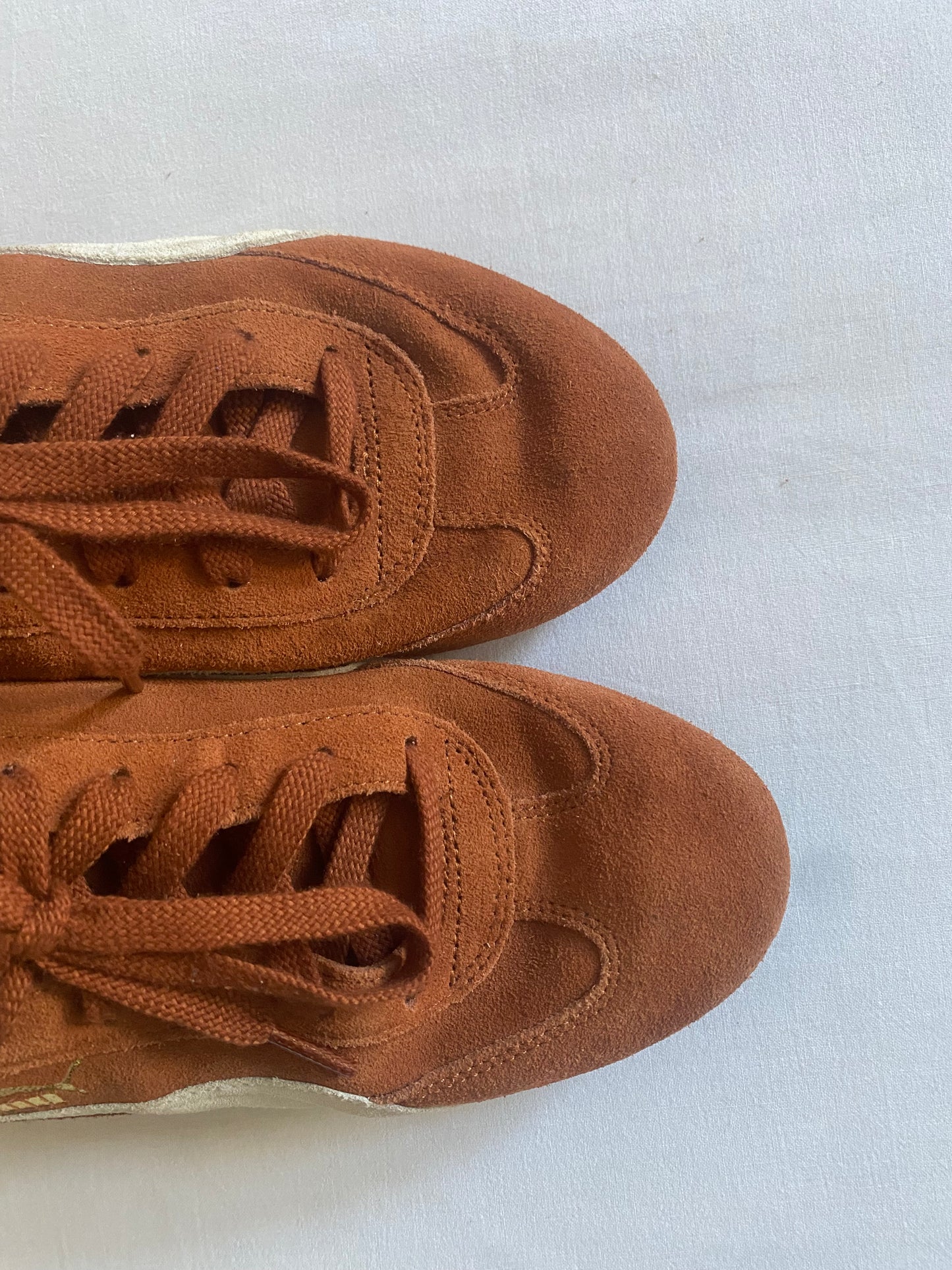 Y2K Puma x Sparco Burnt Orange Suede Sneakers