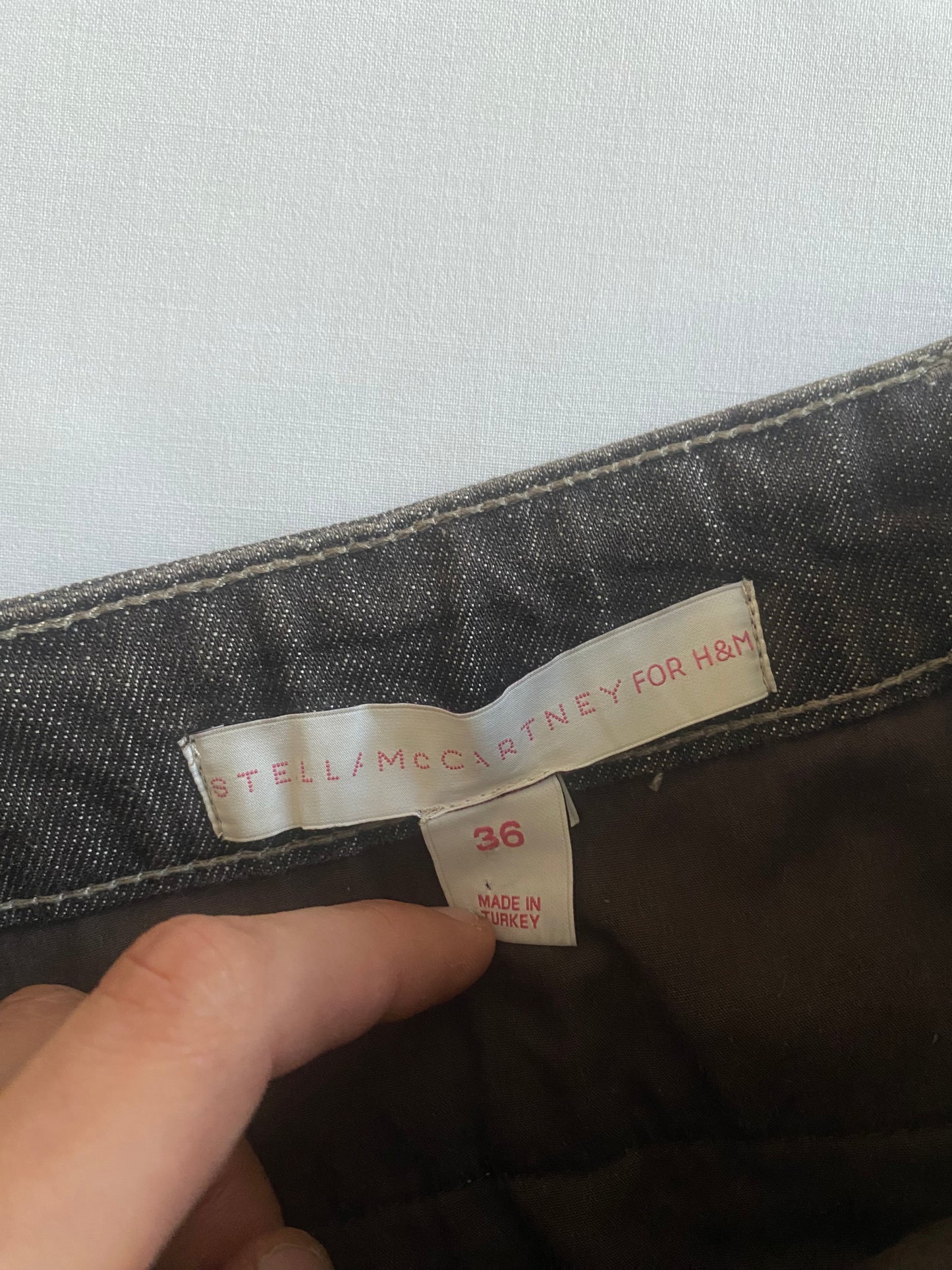 👗 Fustă Denim Maro Washed Stella McCartney x H&M – Mărimea S