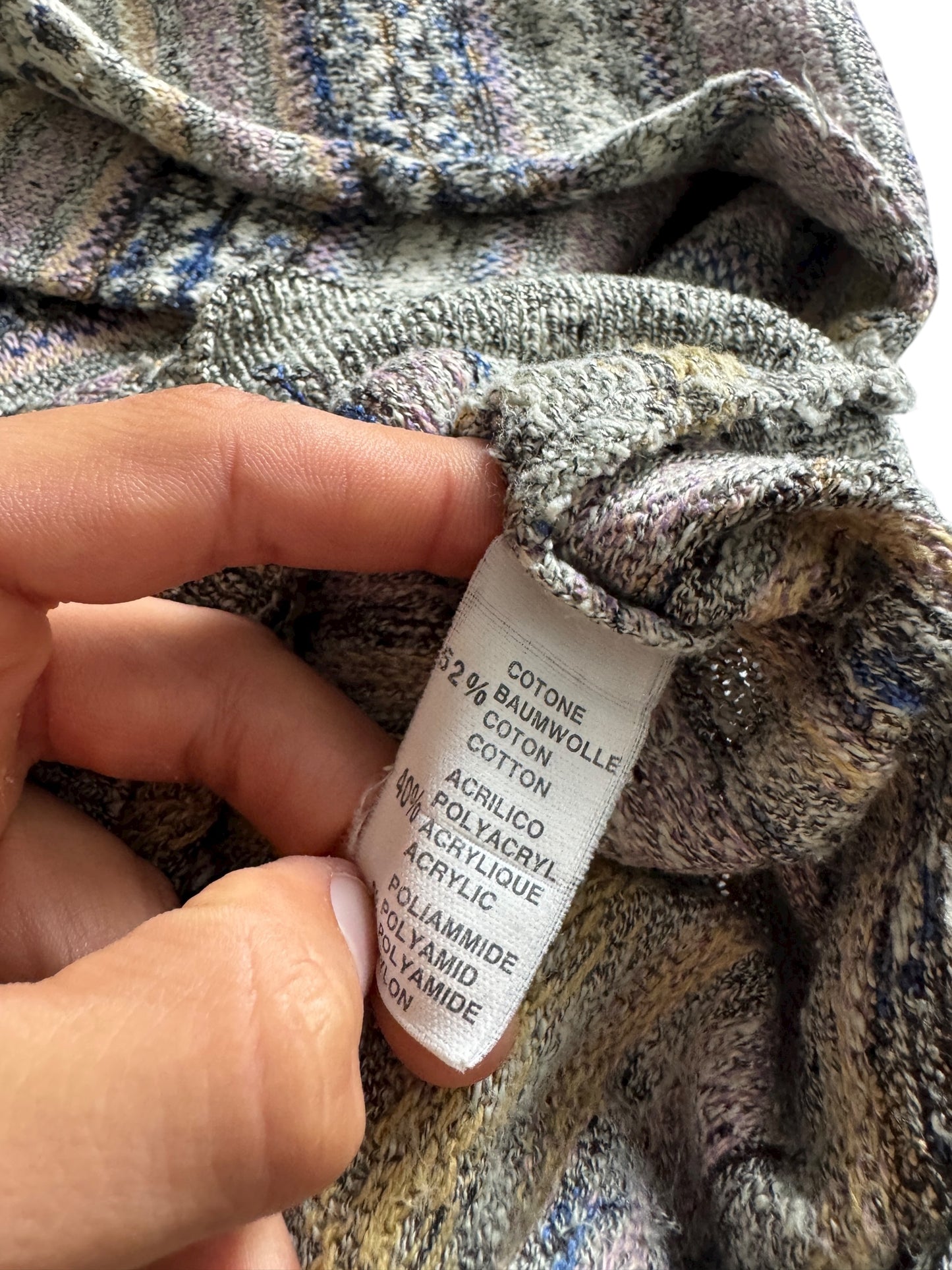 🧶 Pulover Vintage Monello – Made in Italy – Men’s XL – Bumbac & Acrilic