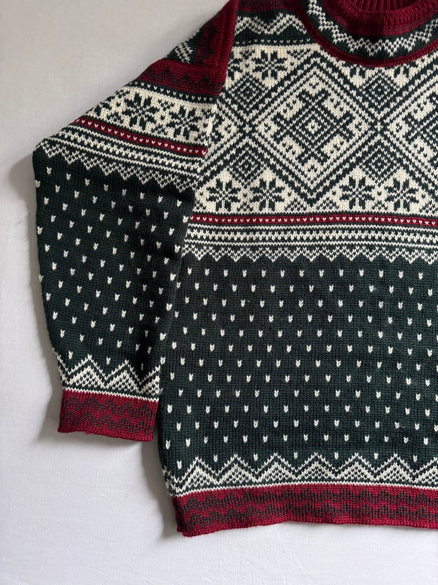 🏔️ Pulover Vintage Dale of Norway – 100% Lână Virgină – Mărime L Femei