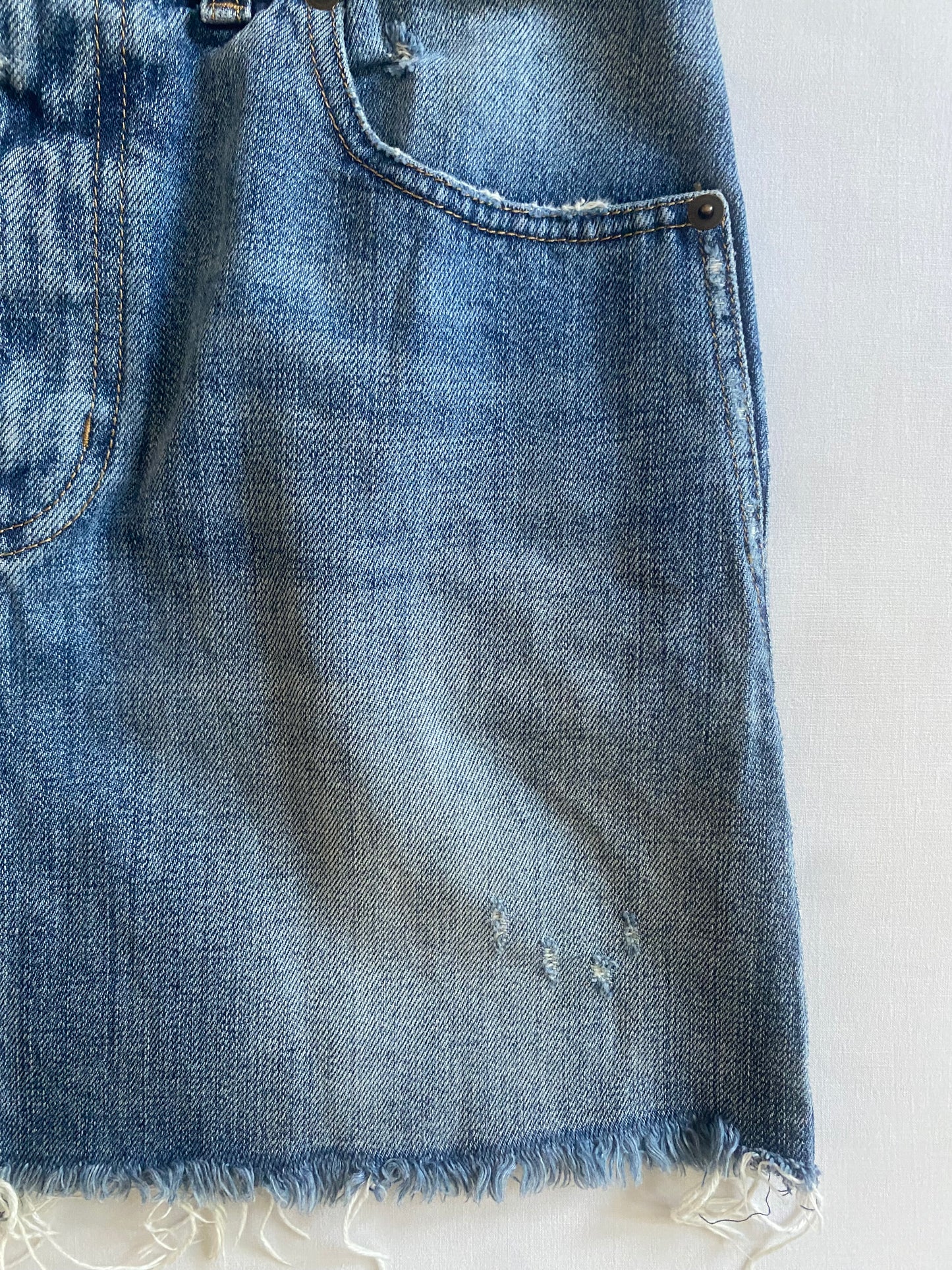 Fustă Denim Y2K Saint Laurent – Măsură Estimată S – Talie 36 cm 👖✨