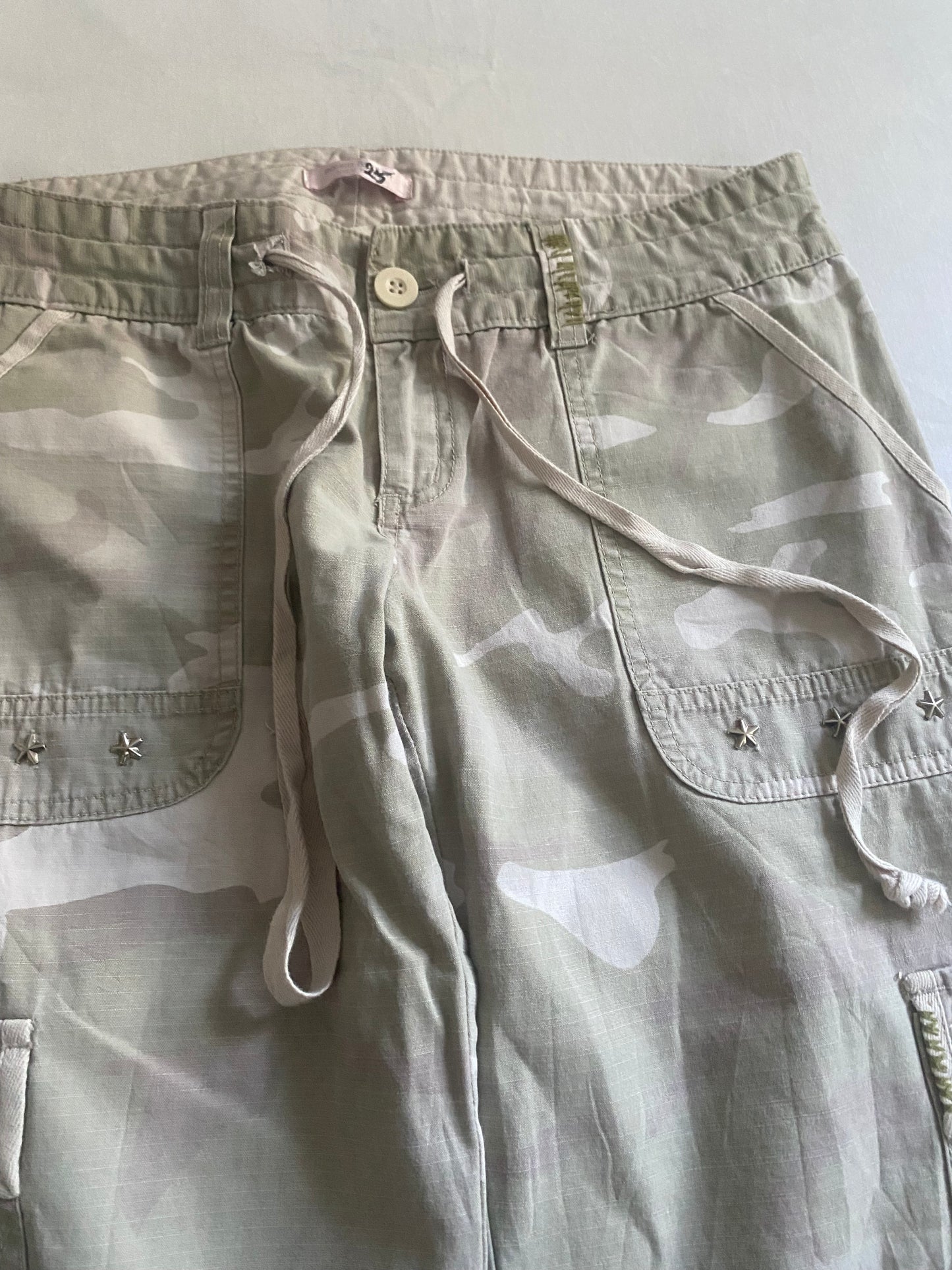 Pantaloni Cargo Y2K Evazați – Mărime US 9 – Talia Reglabilă