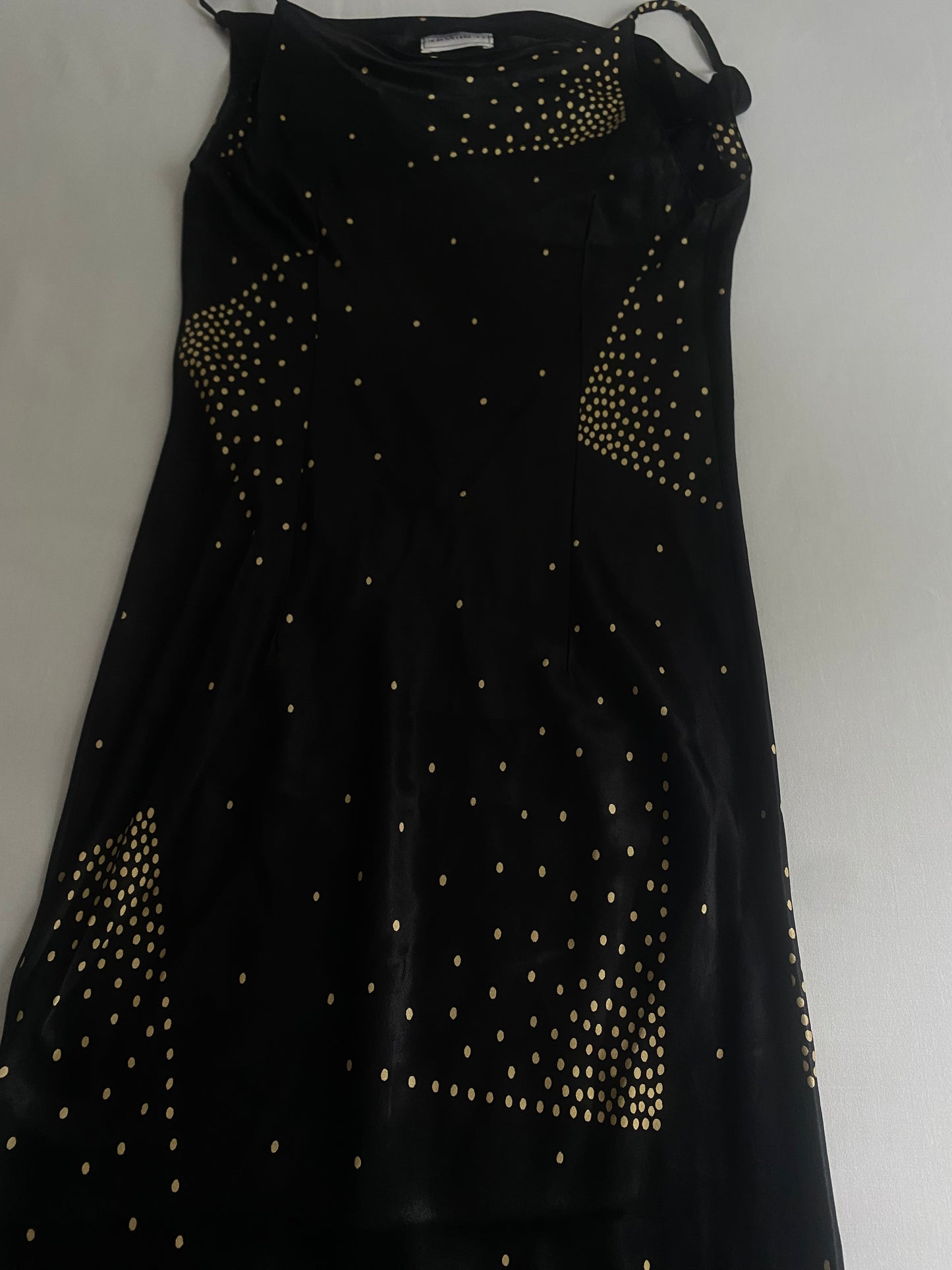 Rochie Vintage Neagră Imprimată – Mărime M 🖤