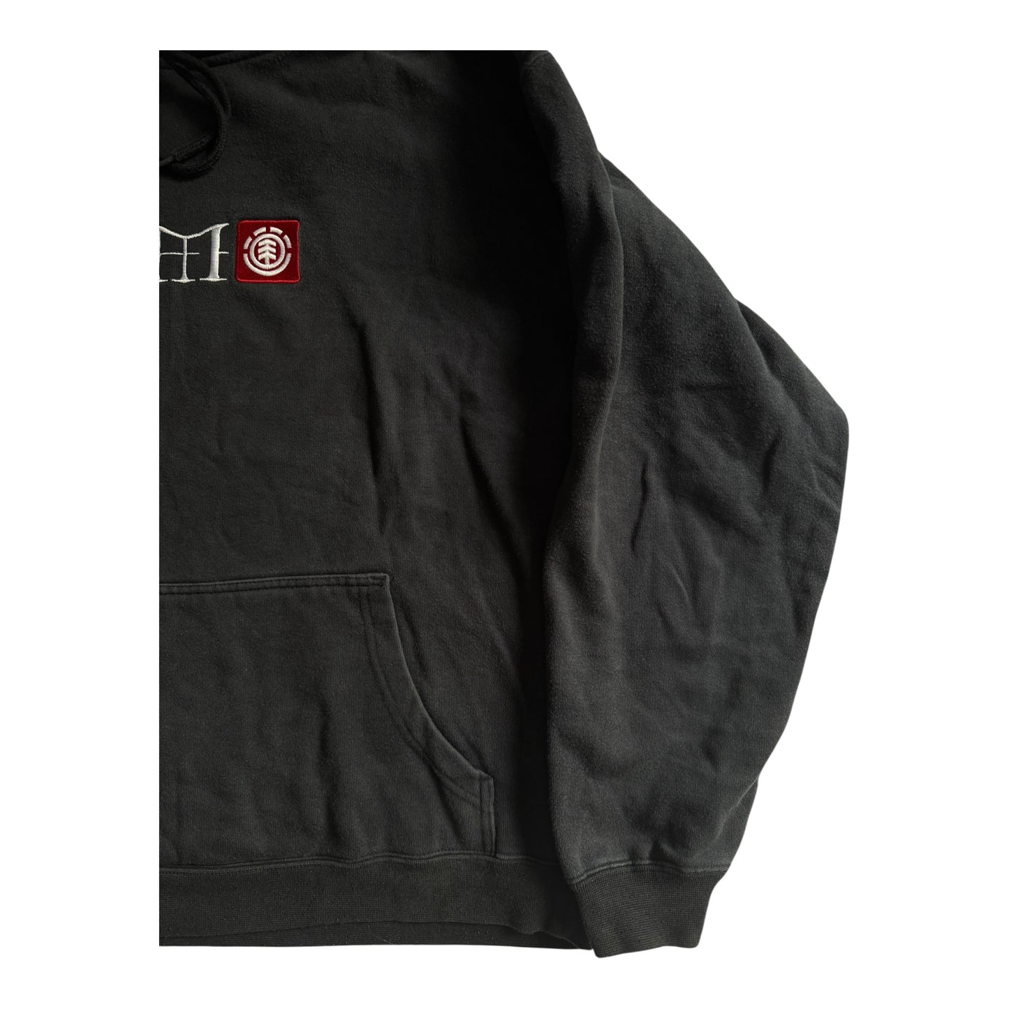 🛹 2000’s Bam Margera x Element Hoodie – Faded Black – Size M