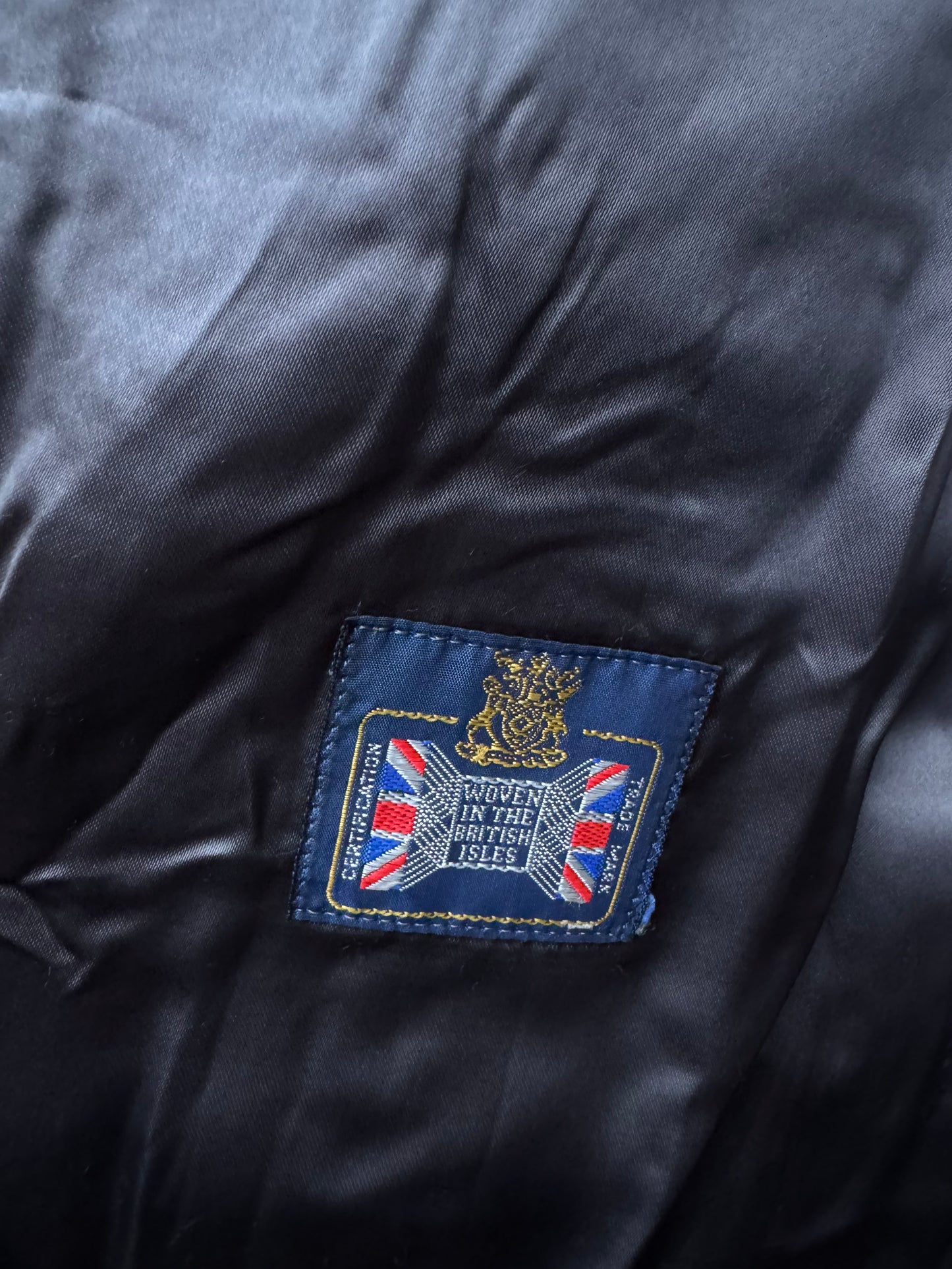 🧥 Palton Vintage Bărbați Gri Închis din Lână Virgină – Marimea L