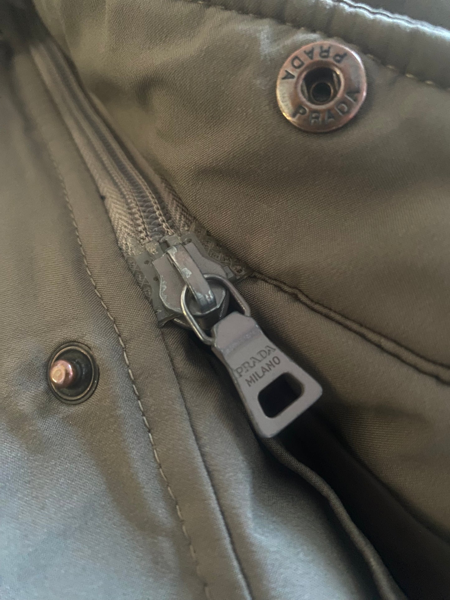 Vintage Prada Grey Parka