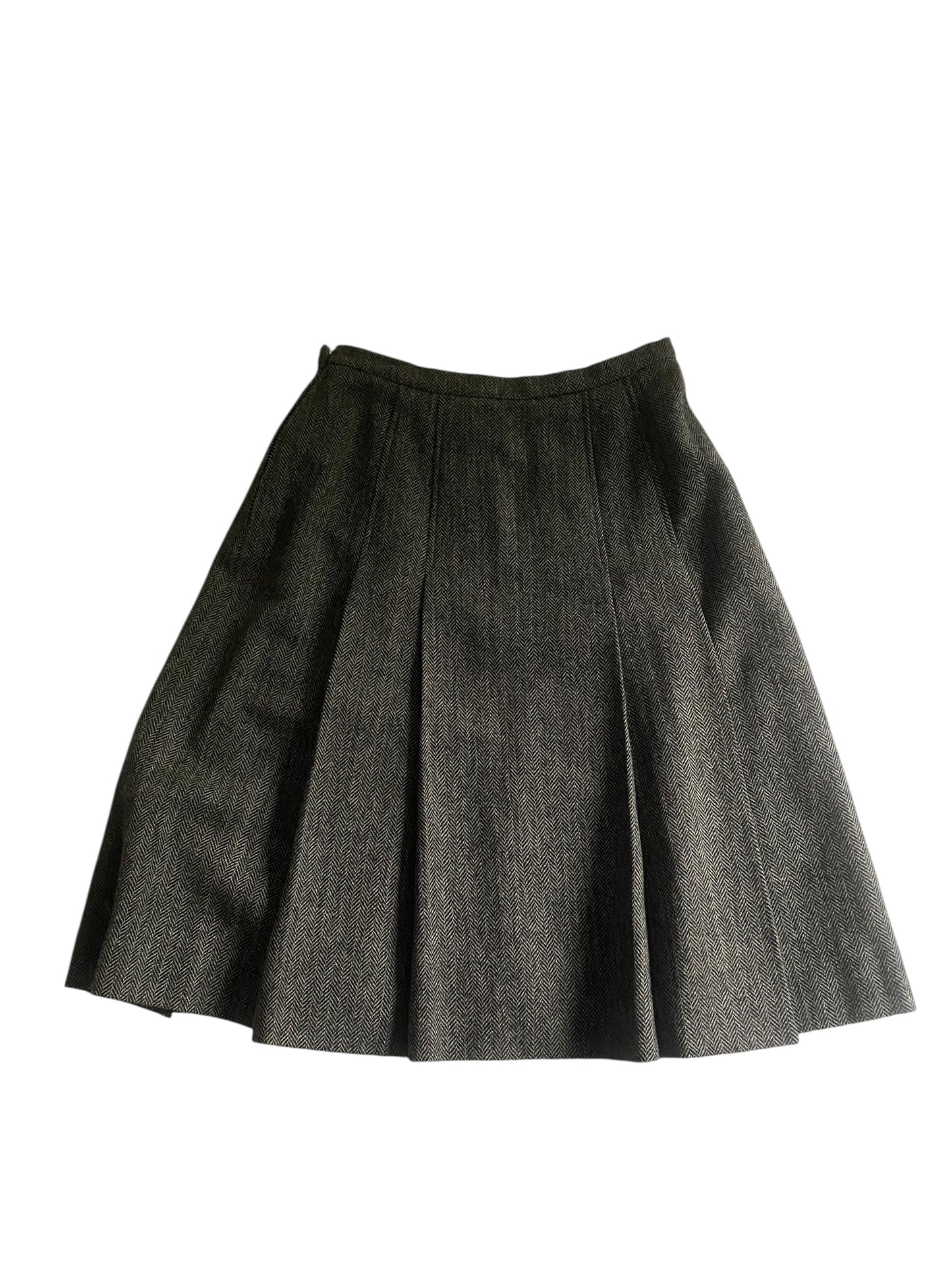 Fustă Vintage Burberry Plisată 👧 | 100% Lână 🐑 | Made in England 🏴 | Mărime M Aproximativă | Elegantă Clasică