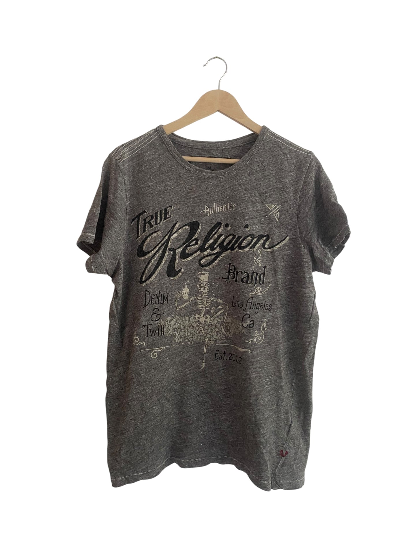 👕 Tricou True Religion Graphic – Gri – Mărimea L