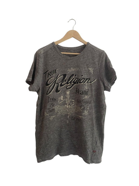 👕 Tricou True Religion Graphic – Gri – Mărimea L