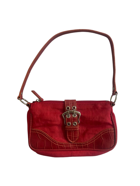 ❤️ Y2K Guess Red Handbag – Geantă Vintage Statement