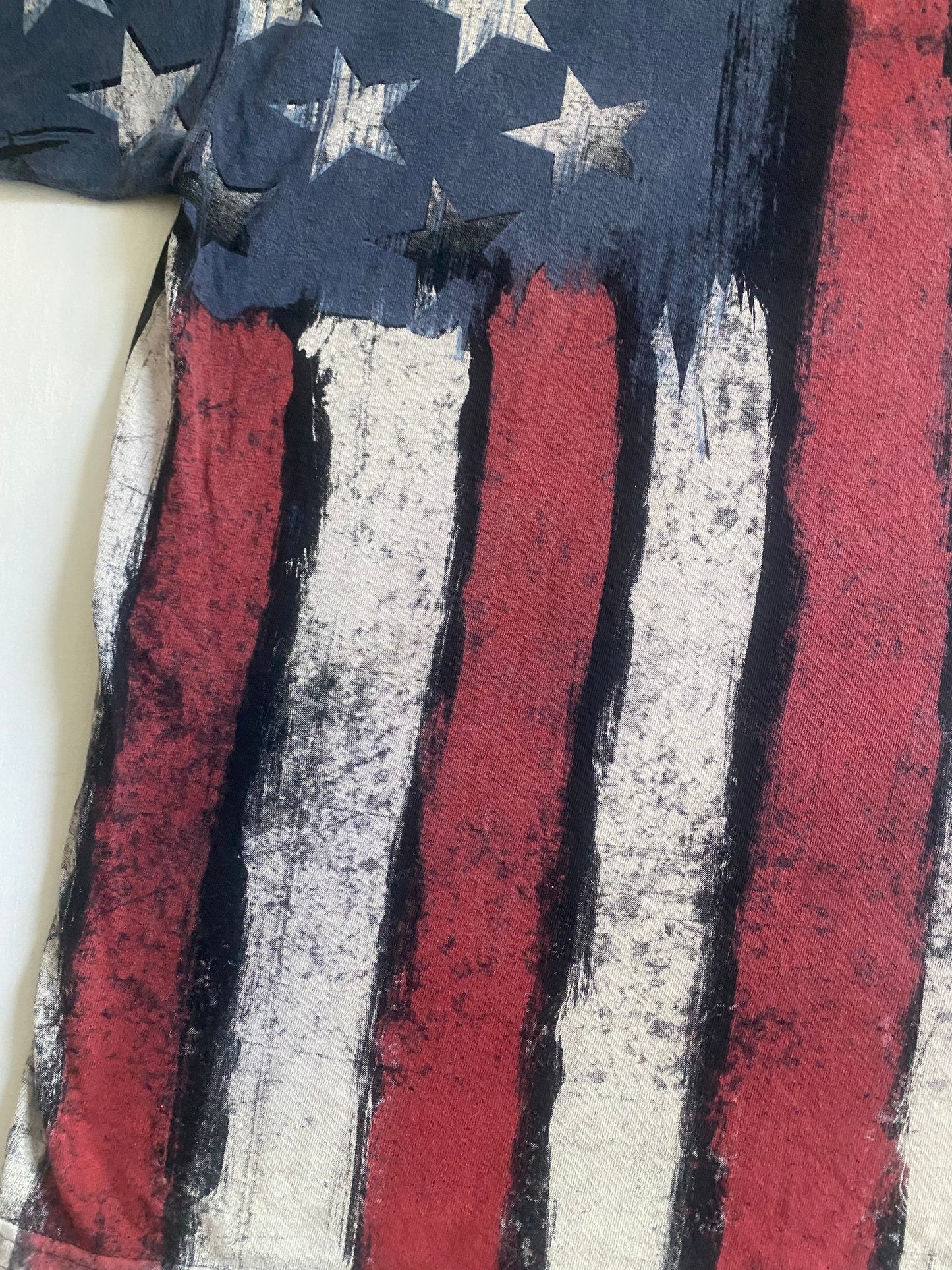 🇺🇸 ODM USA Flag Printed Tee – Mărimea M