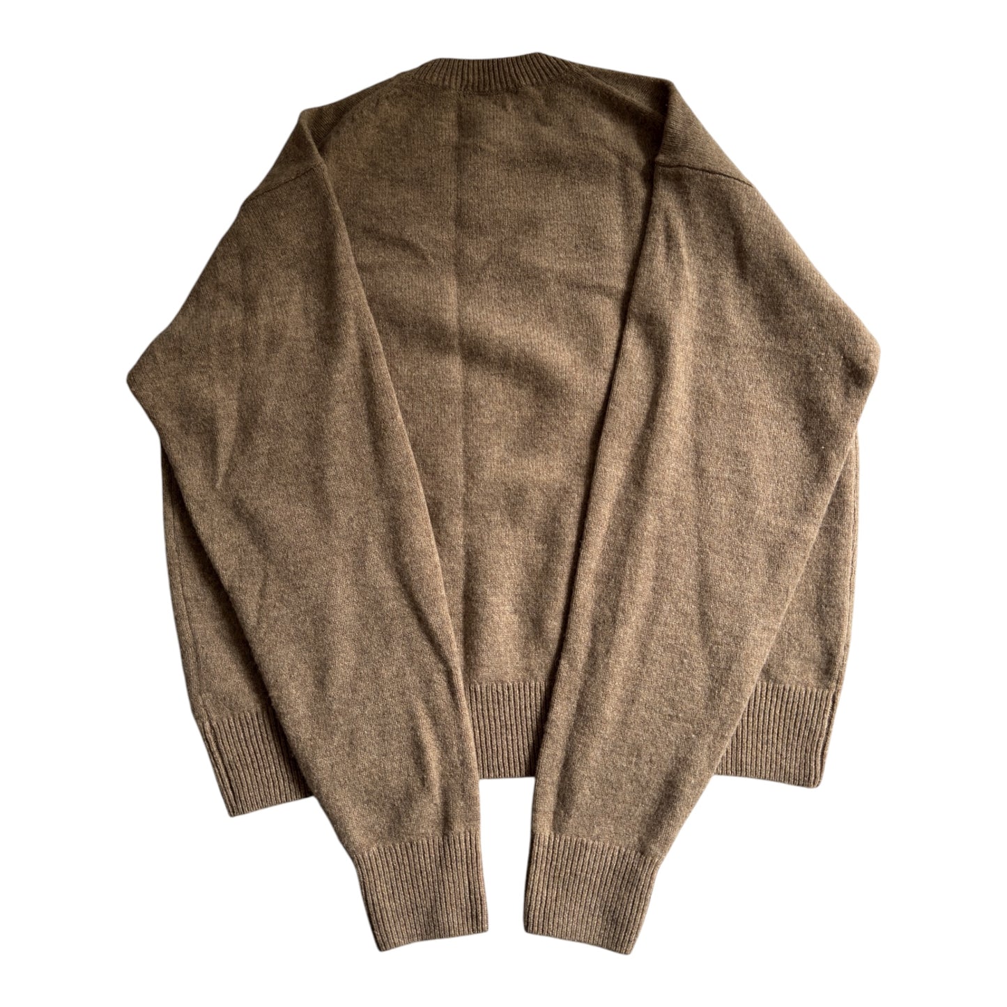 🧶 Pulover Uniqlo – Oatmeal Brown – 100% Lână – Men’s M