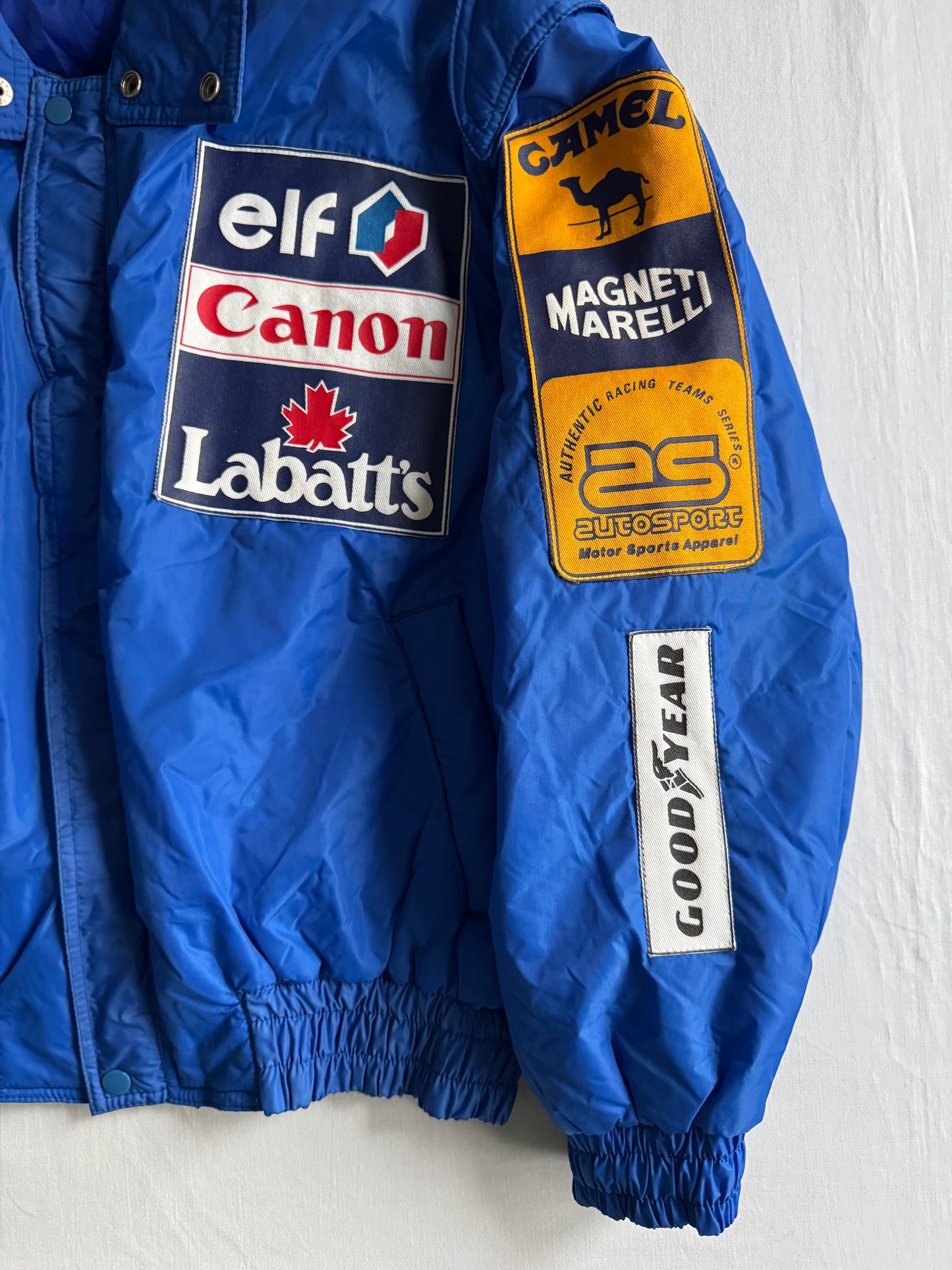🐪 Geacă vintage Williams Renault Camel F1 Racing – Mărimea L
