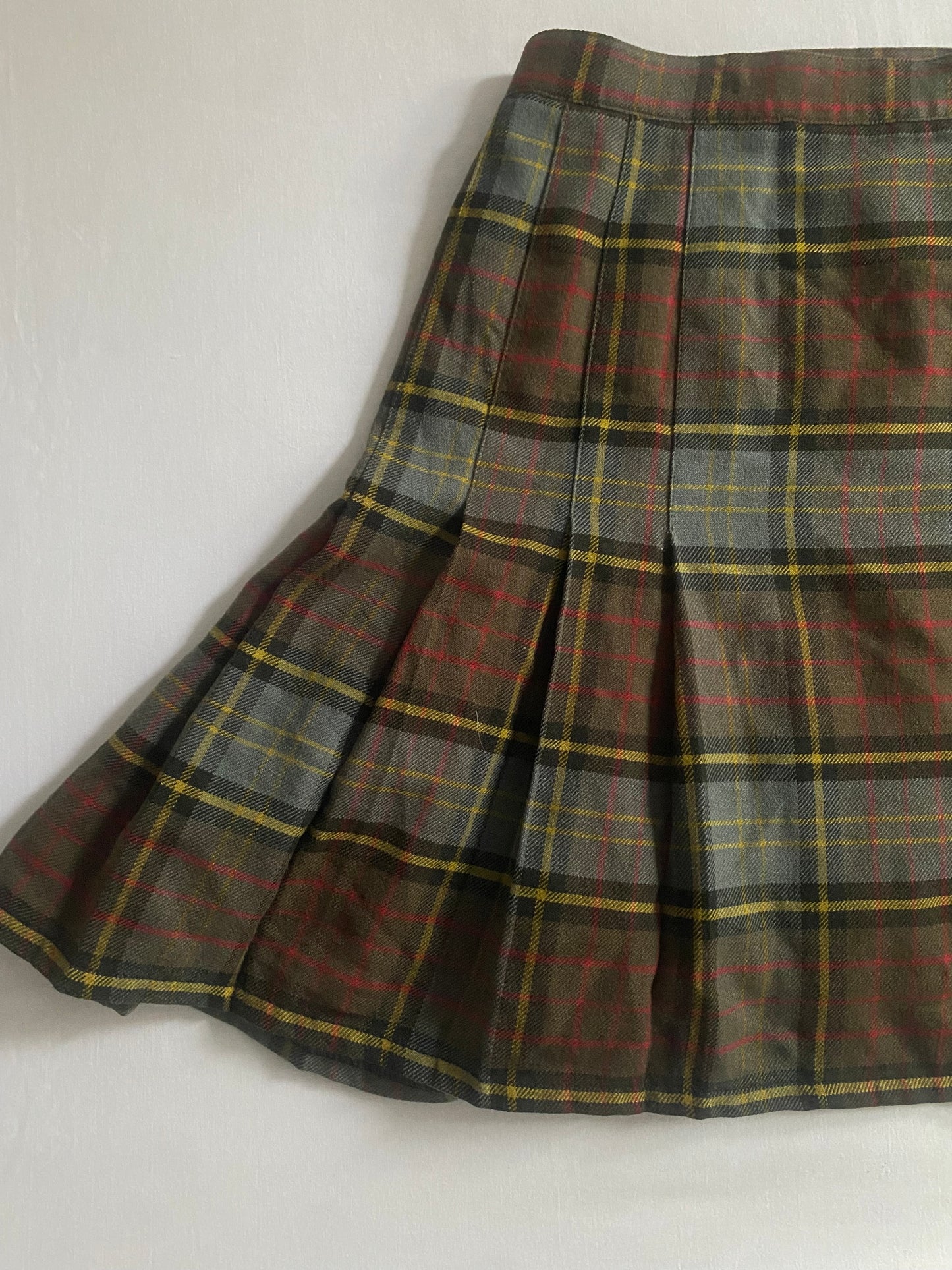 Fustă Weekend by Max Mara – Tartan – 100% Lână Virgină – EU 42 – Made in Italy