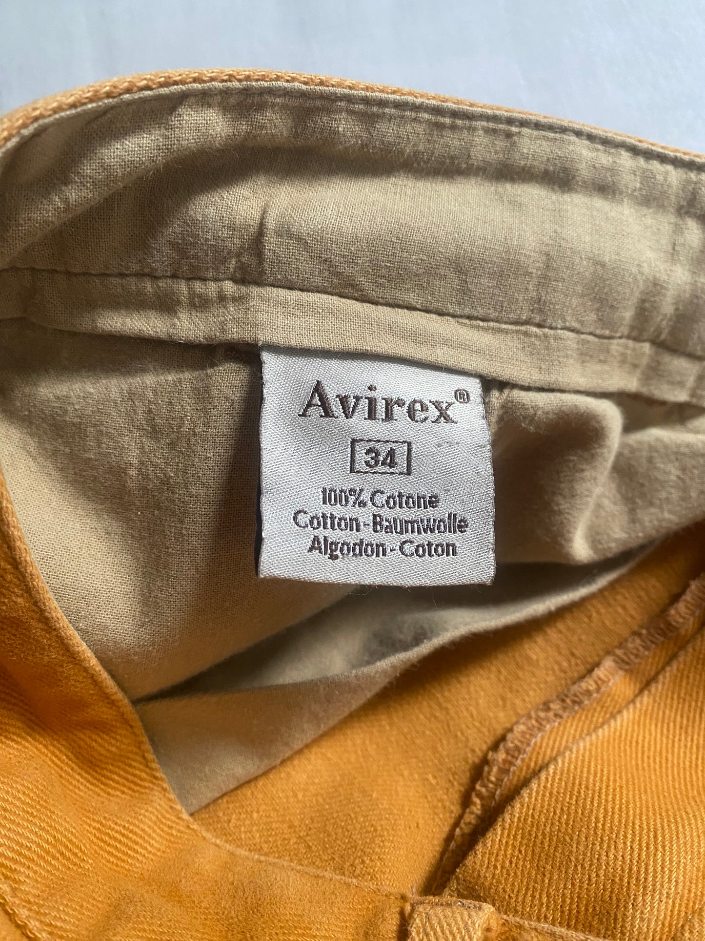 Avirex Vintage – Pantaloni Chino Portocalii