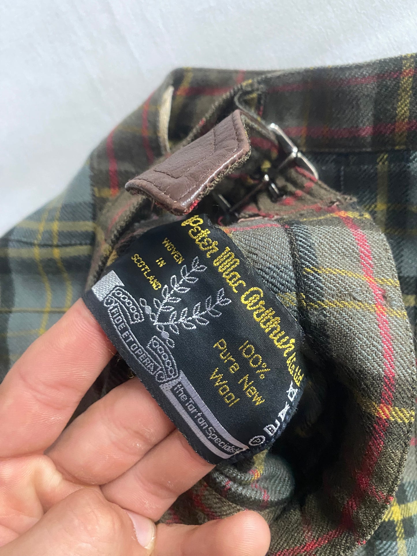 Fustă Weekend by Max Mara – Tartan – 100% Lână Virgină – EU 42 – Made in Italy