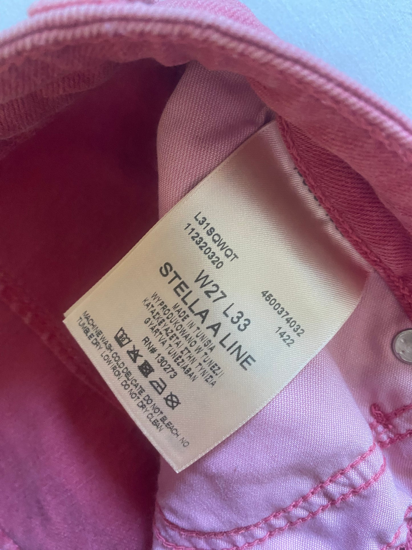 🌸 Jeanși Lee Vintage – Burnt Pink – Baggy Fit – W27 L33