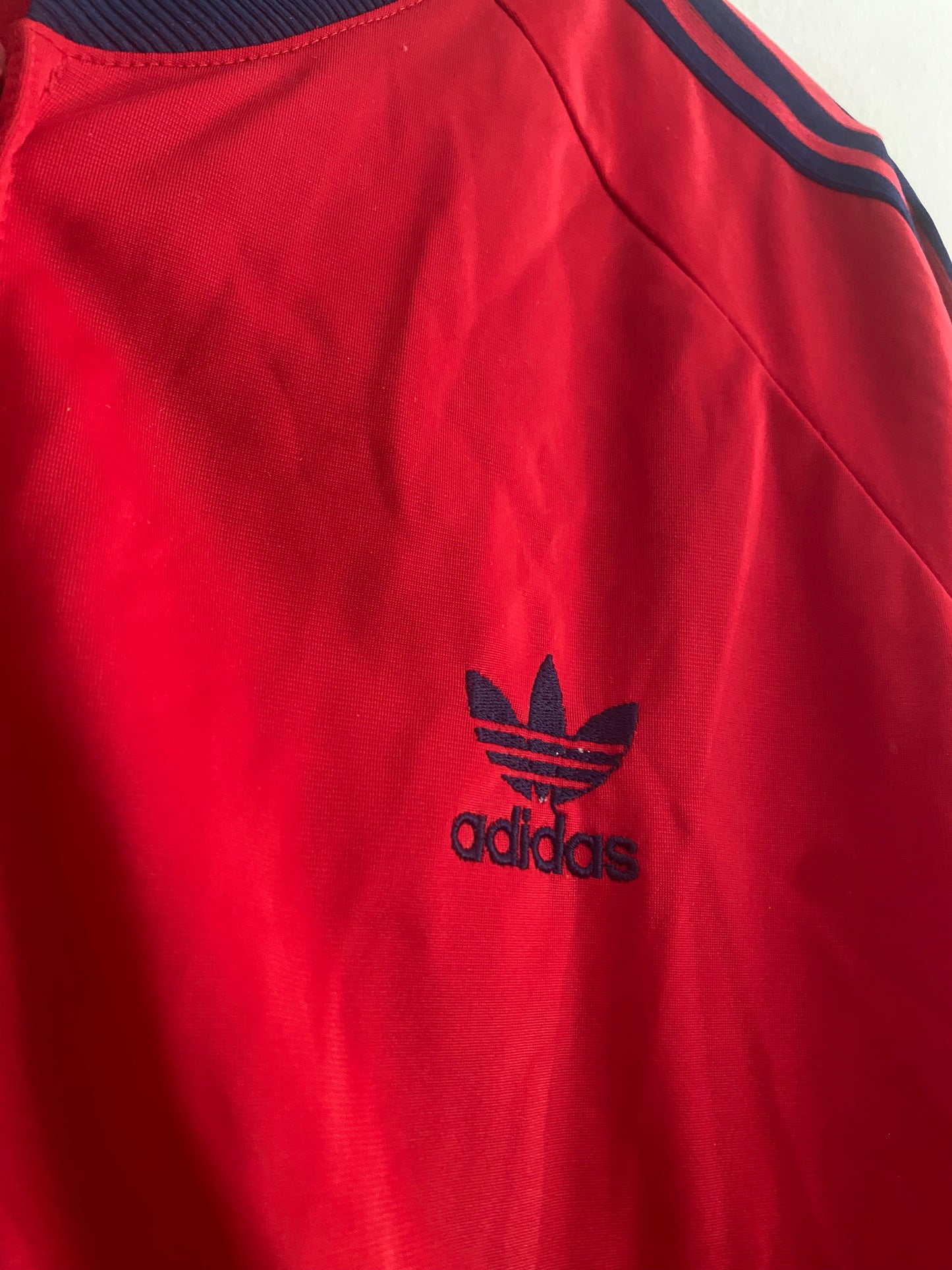 🔥 Vintage Adidas Red Trefoil Track Top – ATP Official Uniform