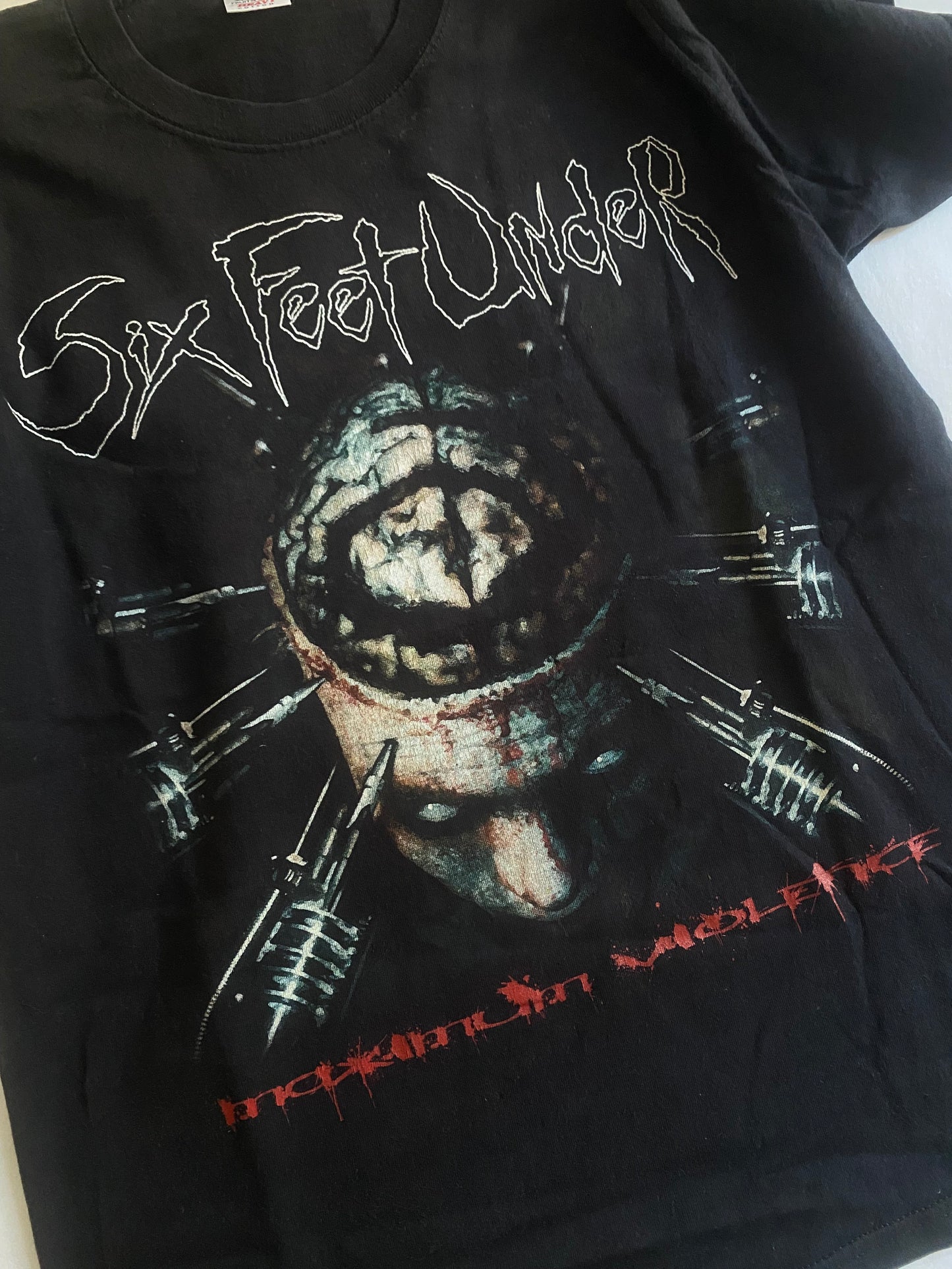 Six Feet Under Maximum Violence Album Band Tee