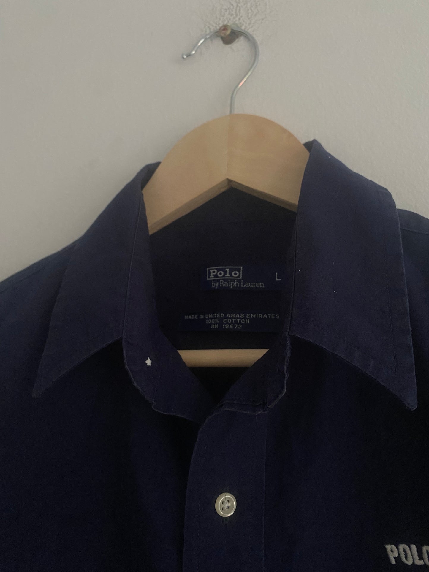 Cămașă Polo Ralph Lauren Navy – Logo Mare Pe Piept, Mărime L (Femei)