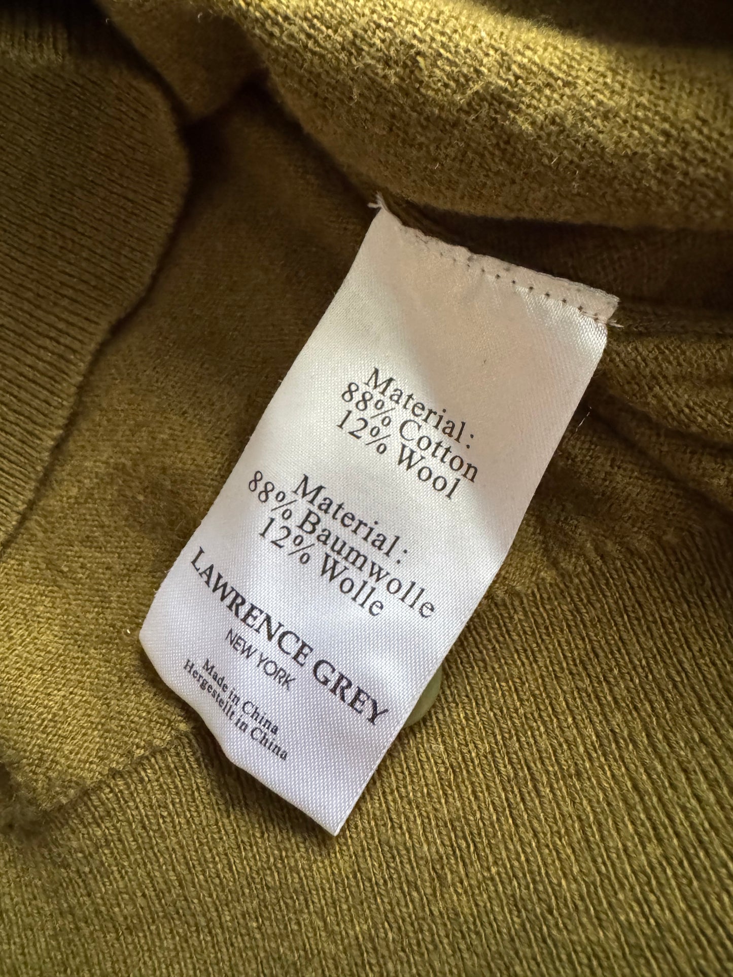 🫒 Pulover Guler Polo cu Mâneci Lungi – Culoare Olive – Mărime L