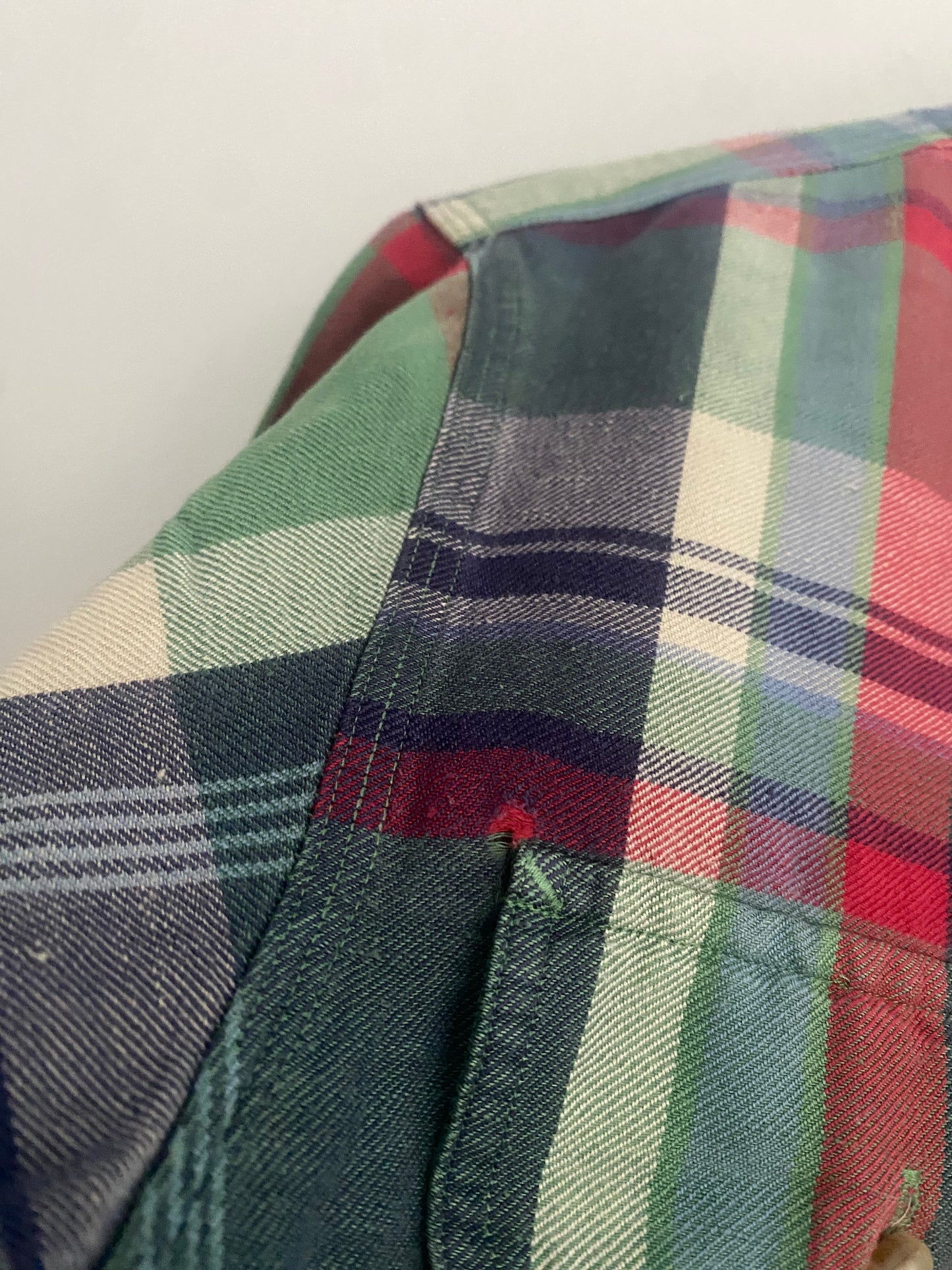 Cămașă Polo by Ralph Lauren – Flanelă Rugged din In și Mătase, Mărime M