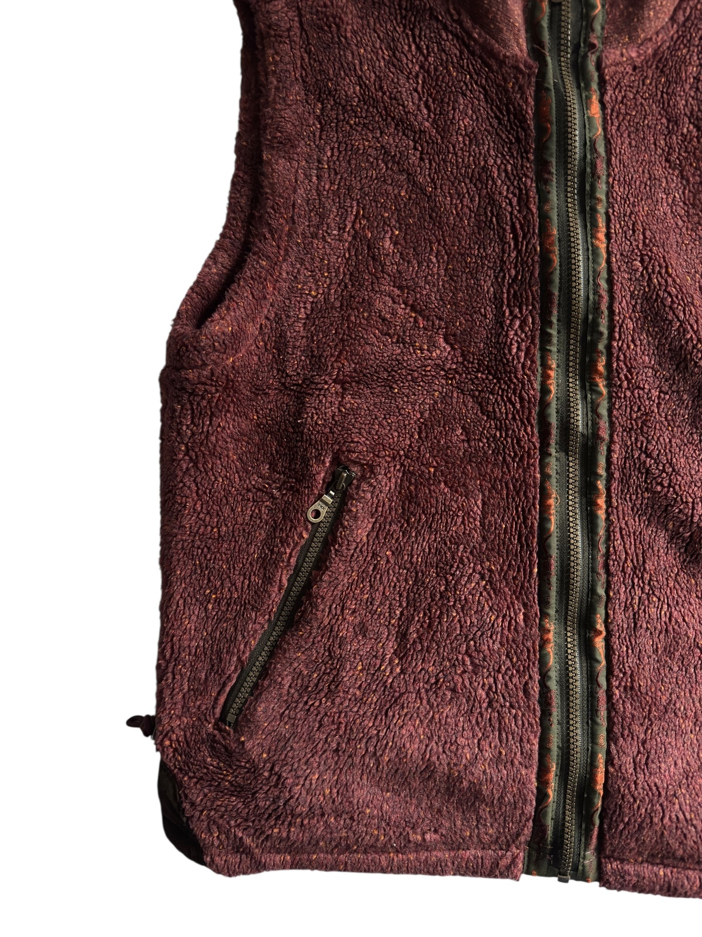 🥾 Vintage Sherpa Fleece Vest – Made in Canada – Men’s S