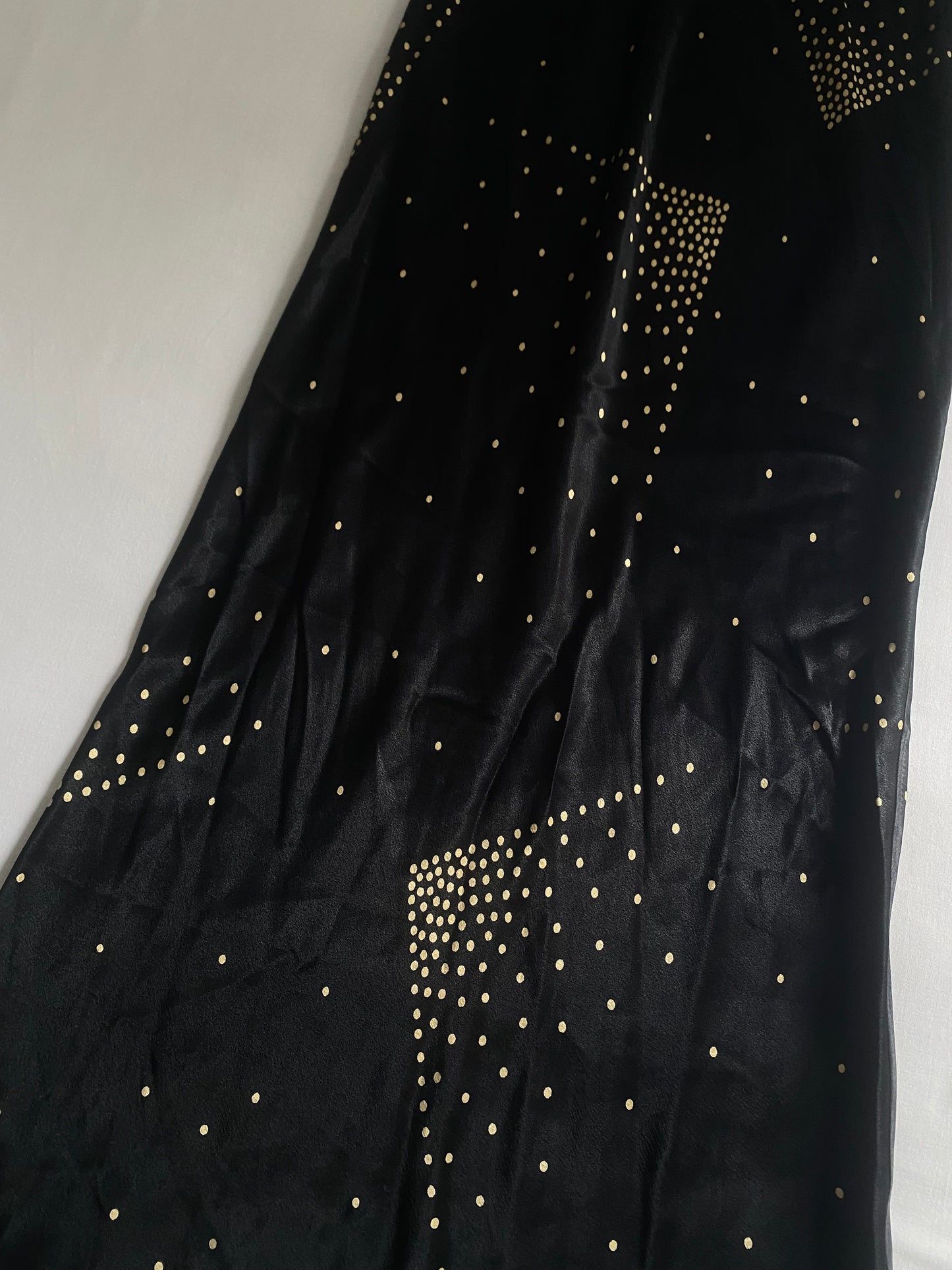 Rochie Vintage Neagră Imprimată – Mărime M 🖤