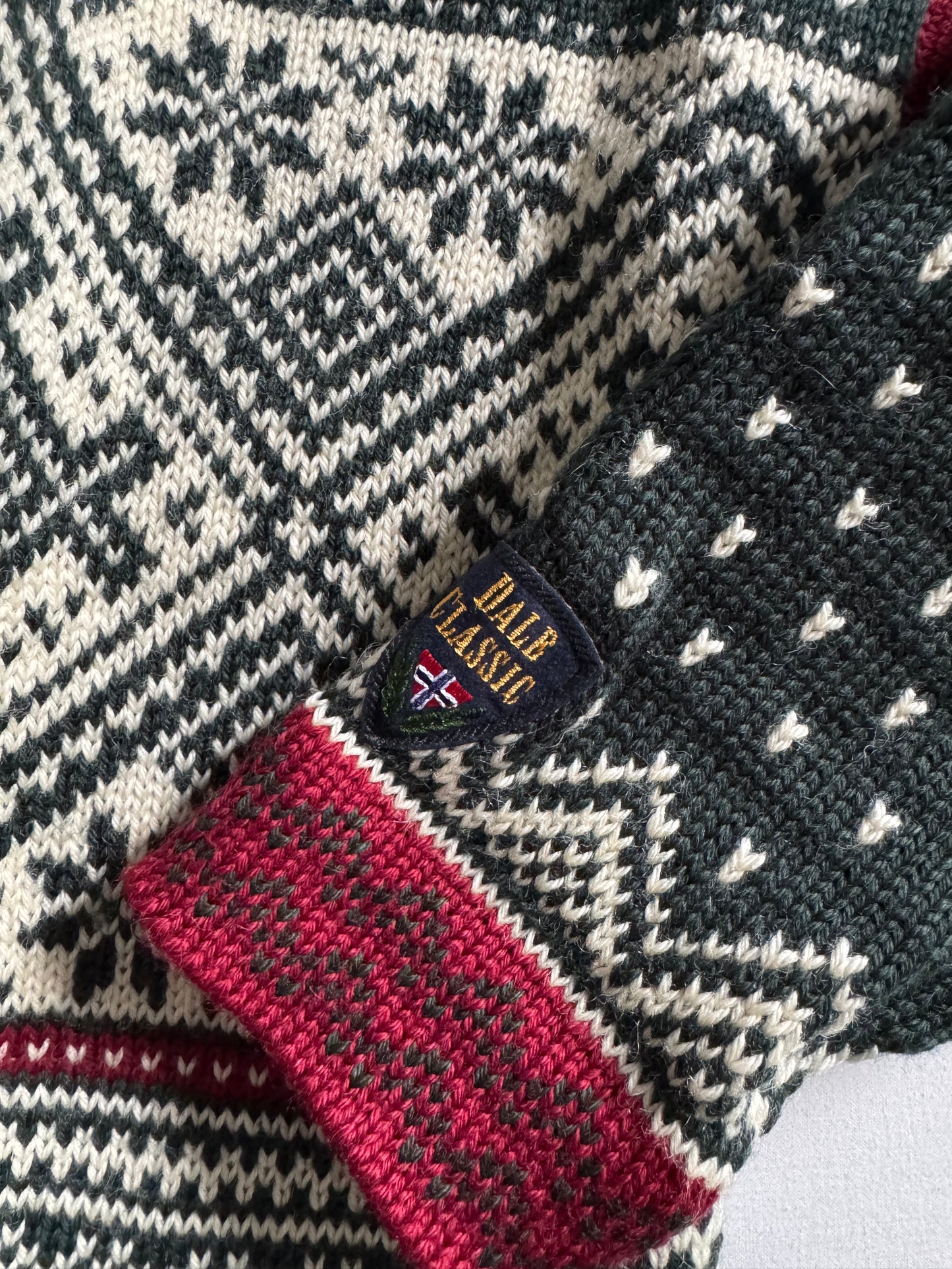 🏔️ Pulover Vintage Dale of Norway – 100% Lână Virgină – Mărime L Femei