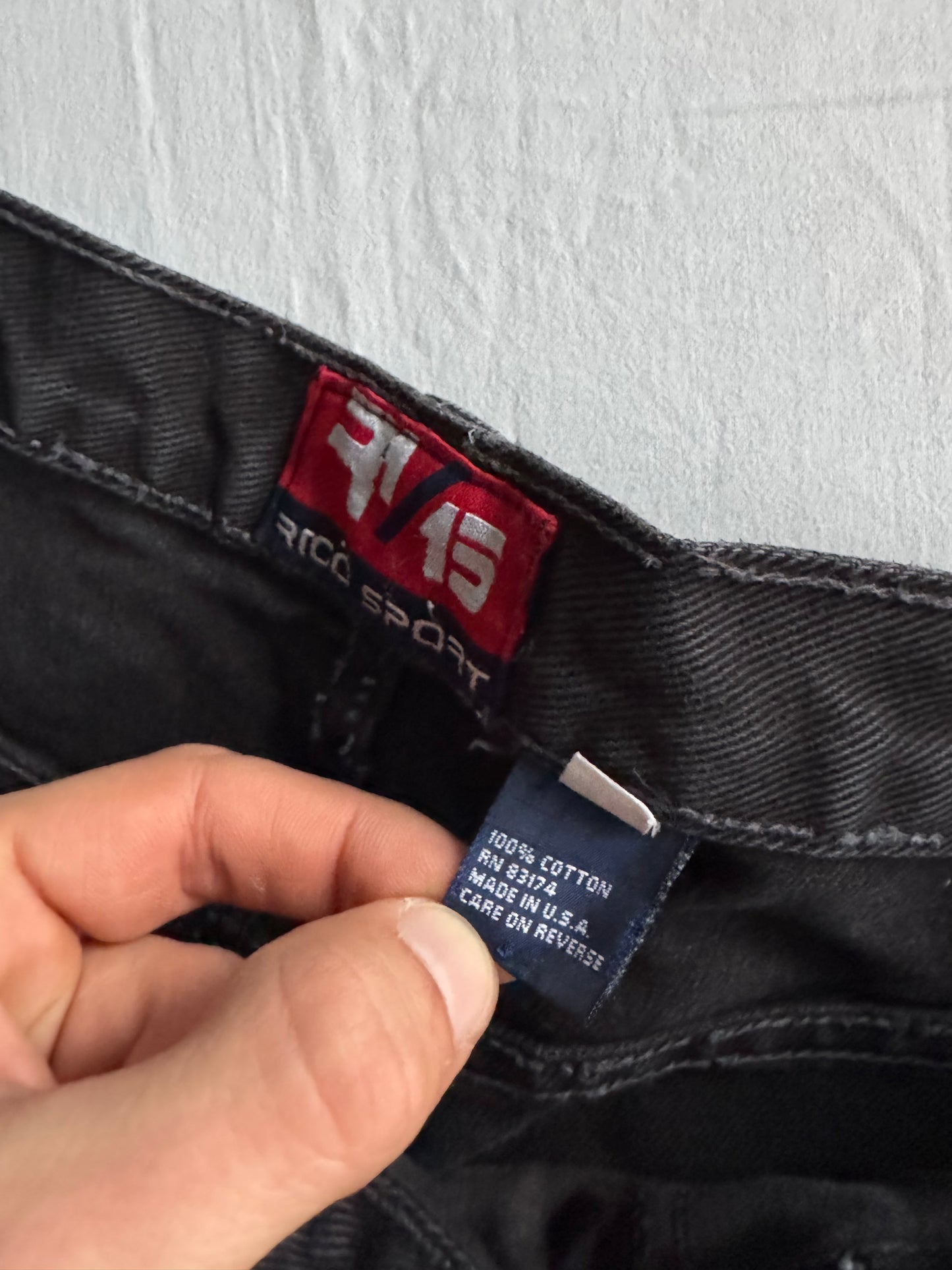 🔨 Y2K Paco Black Carpenter Baggy Jeans – Mărime US 36 / EU 50