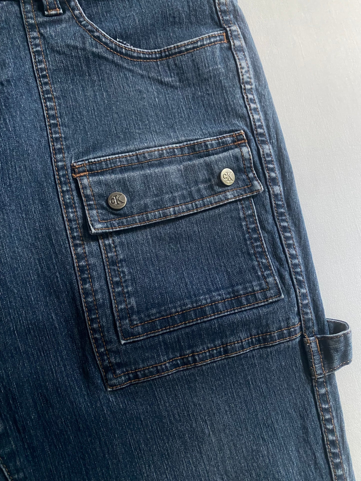 Y2K Calvin Klein Carpenter Bootcut Jeans – damă US 9