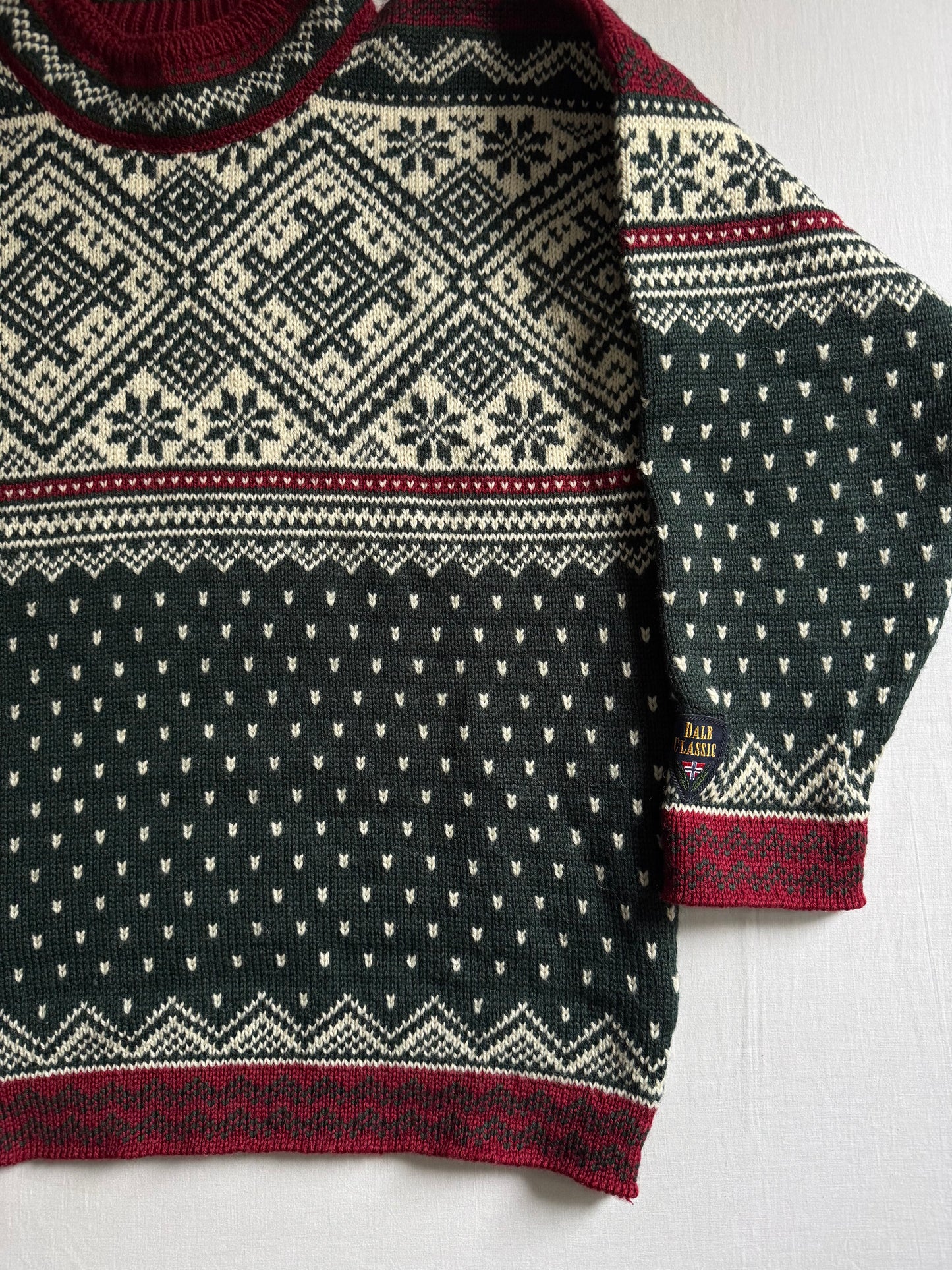 🏔️ Pulover Vintage Dale of Norway – 100% Lână Virgină – Mărime L Femei