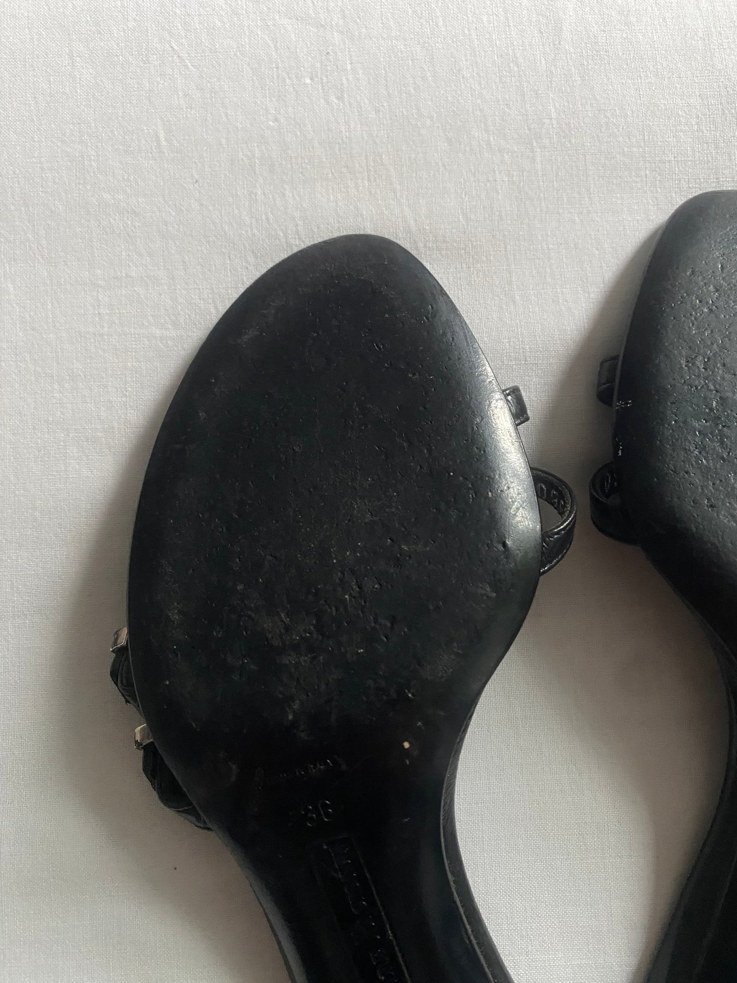 Sandale Y2K Cesare Paciotti din Piele Neagră – Made in Italy 👡🖤