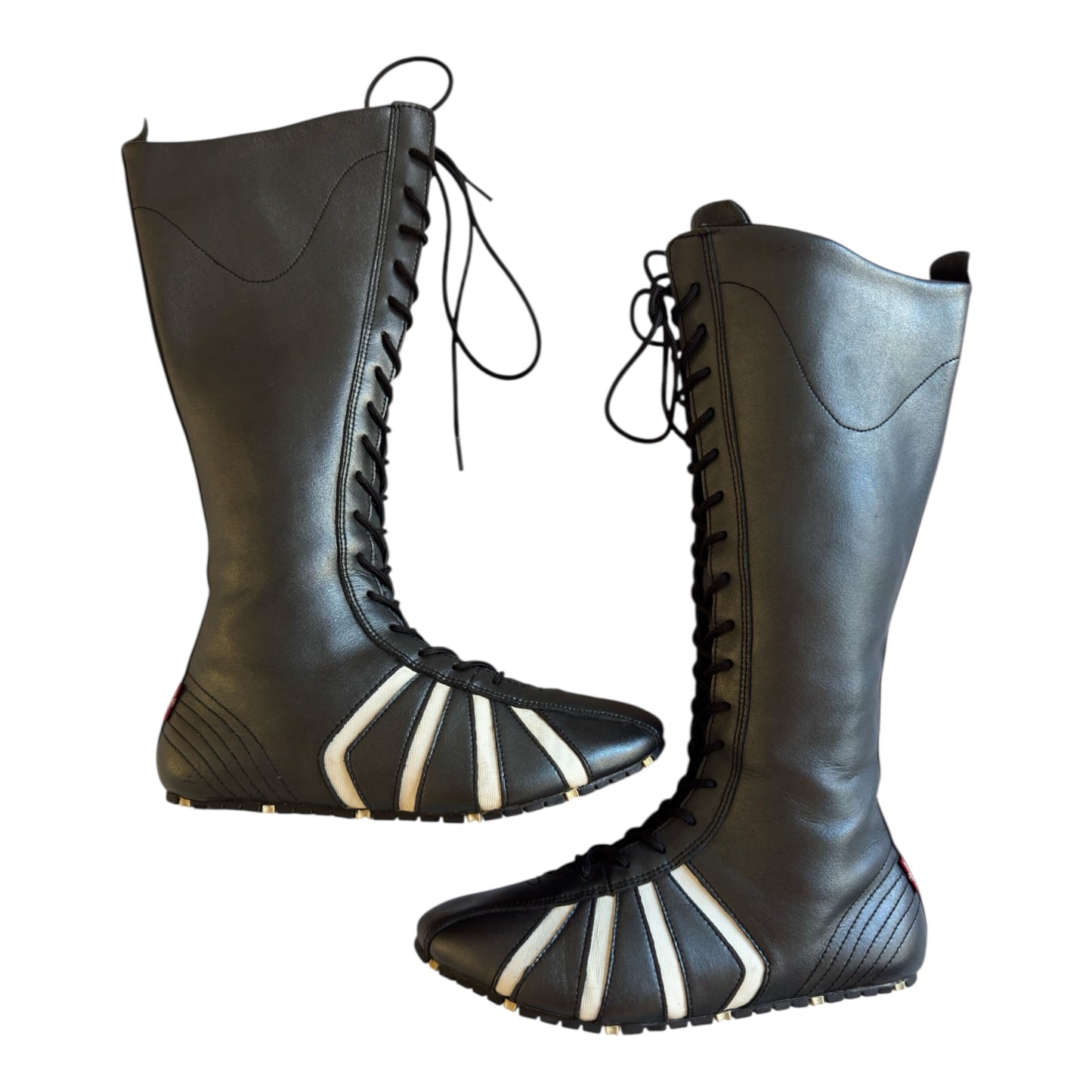 🥊 Cizme vintage Levi’s Boxing – piele neagră – mărimea 39