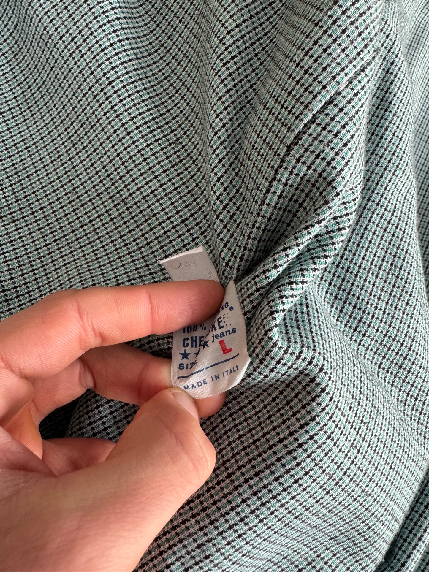 👨🚒 Jachetă Vintage Verde Închis din Bumbac cu Guler din Catifea Reiată – Marimea L Bărbați