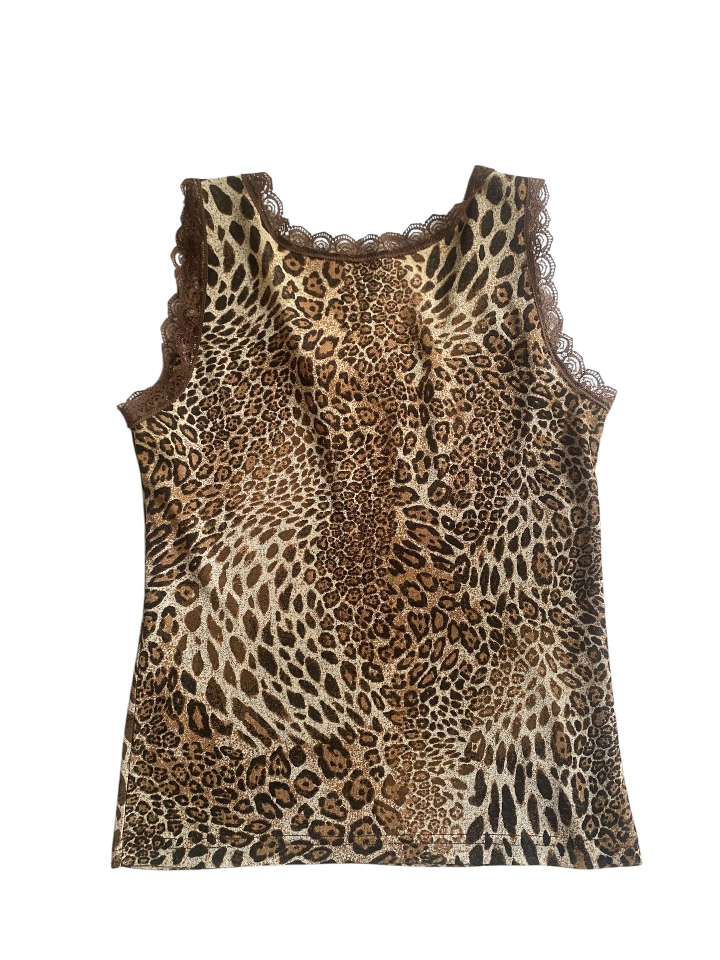 🐾 Top Mesh Animal Print Y2K – Mărimea S