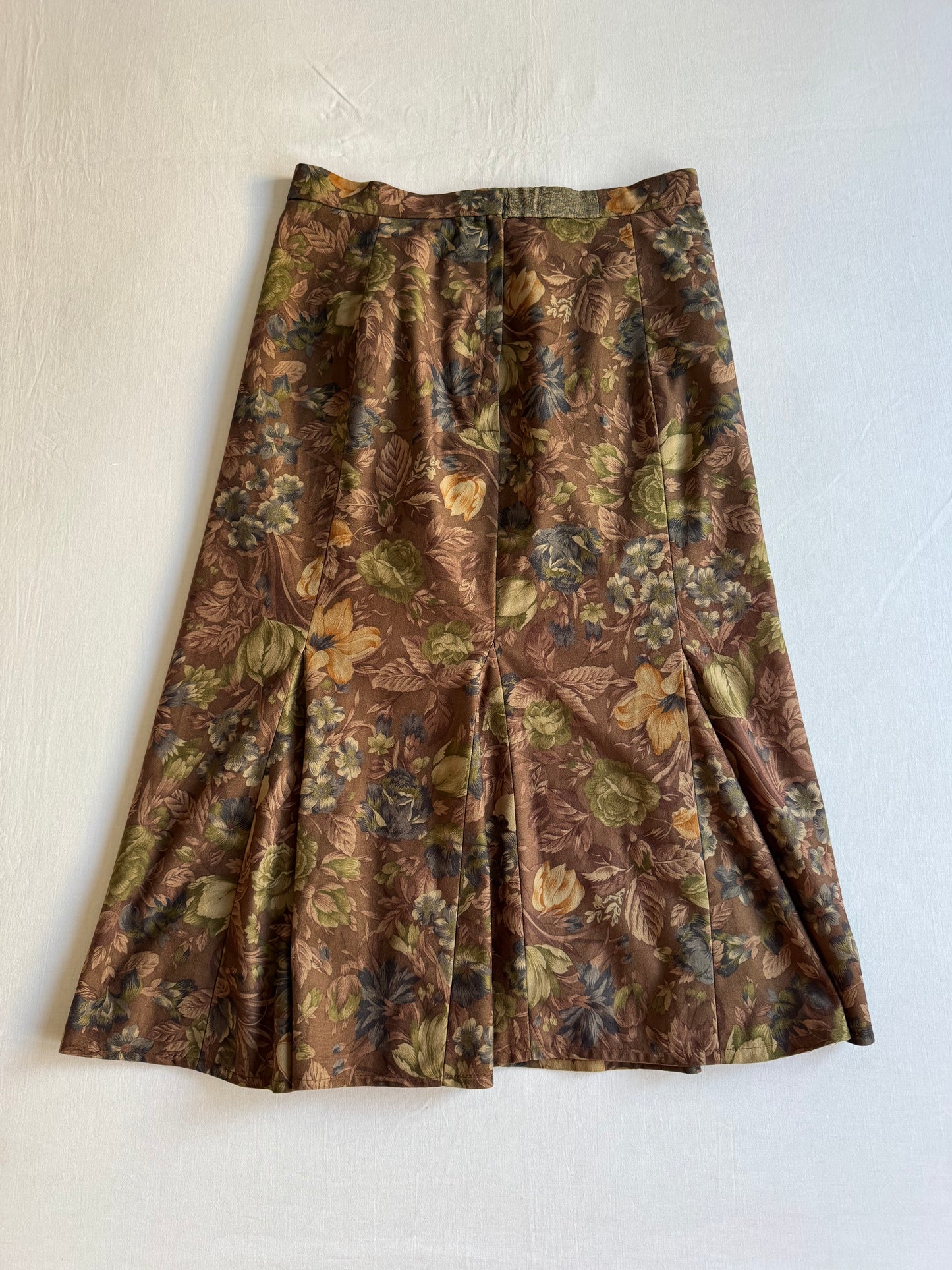 💐 Fustă Vintage cu Imprimeu Floral – aprox. M