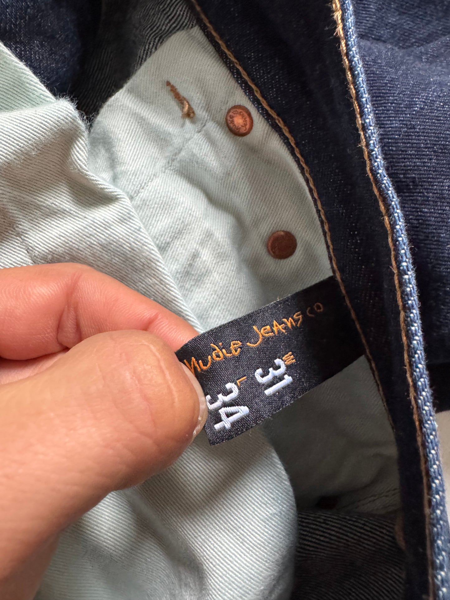 👖 Blugi Nudie Jeans Gritty Jackson Selvedge – Mărime W31 x L34 (Made in Italy)