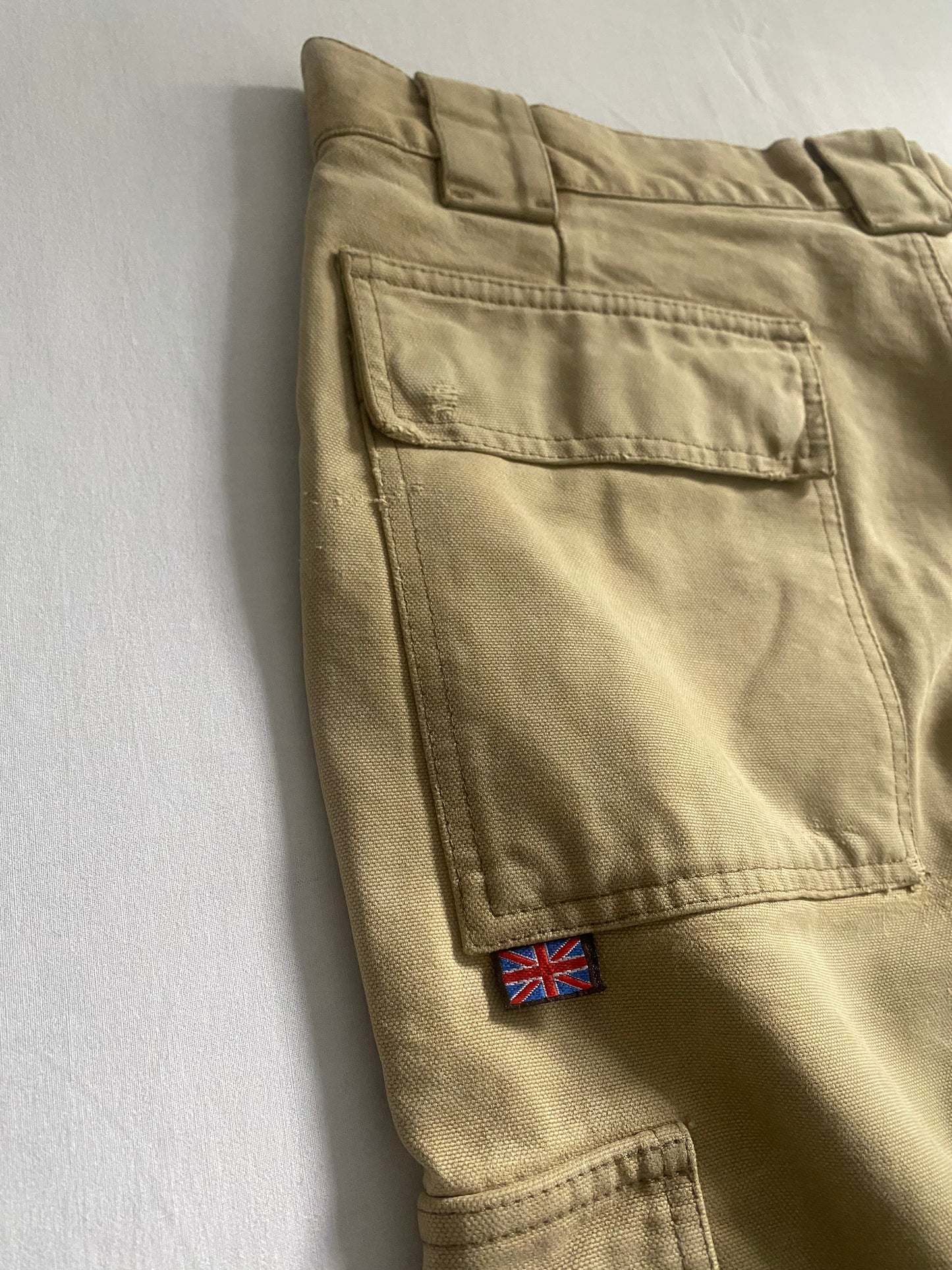 90’s Belstaff Cargo Pants – Rugged & Repaired – Made in Italy – Size 54