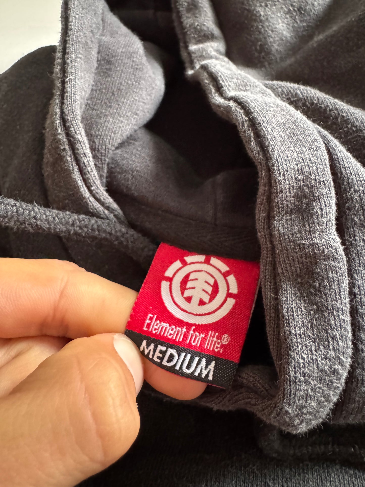 🛹 2000’s Bam Margera x Element Hoodie – Faded Black – Size M