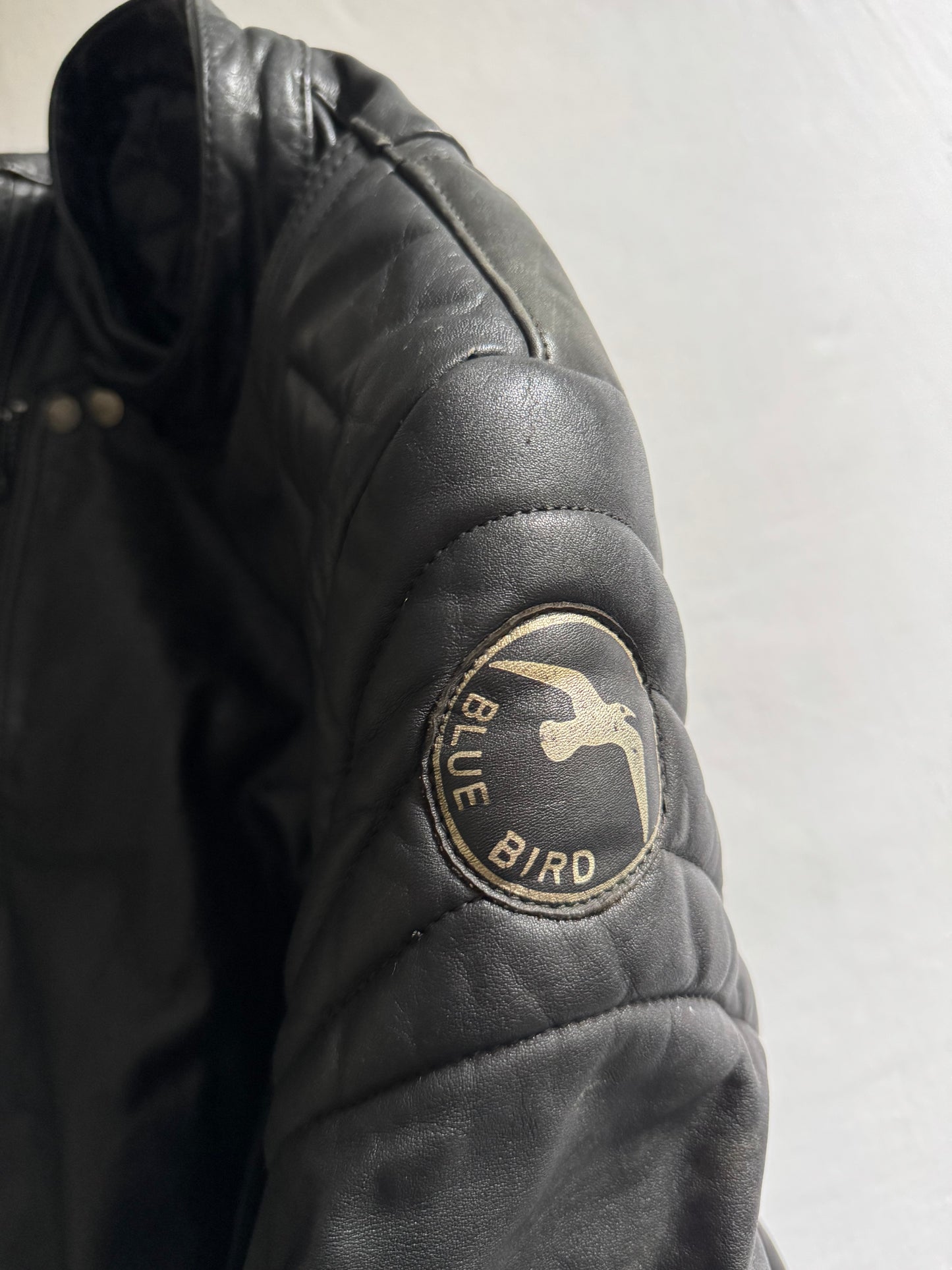 🏍️ Geacă Moto Vintage din Piele – Mărimea 54 (potrivită pentru L bărbați)