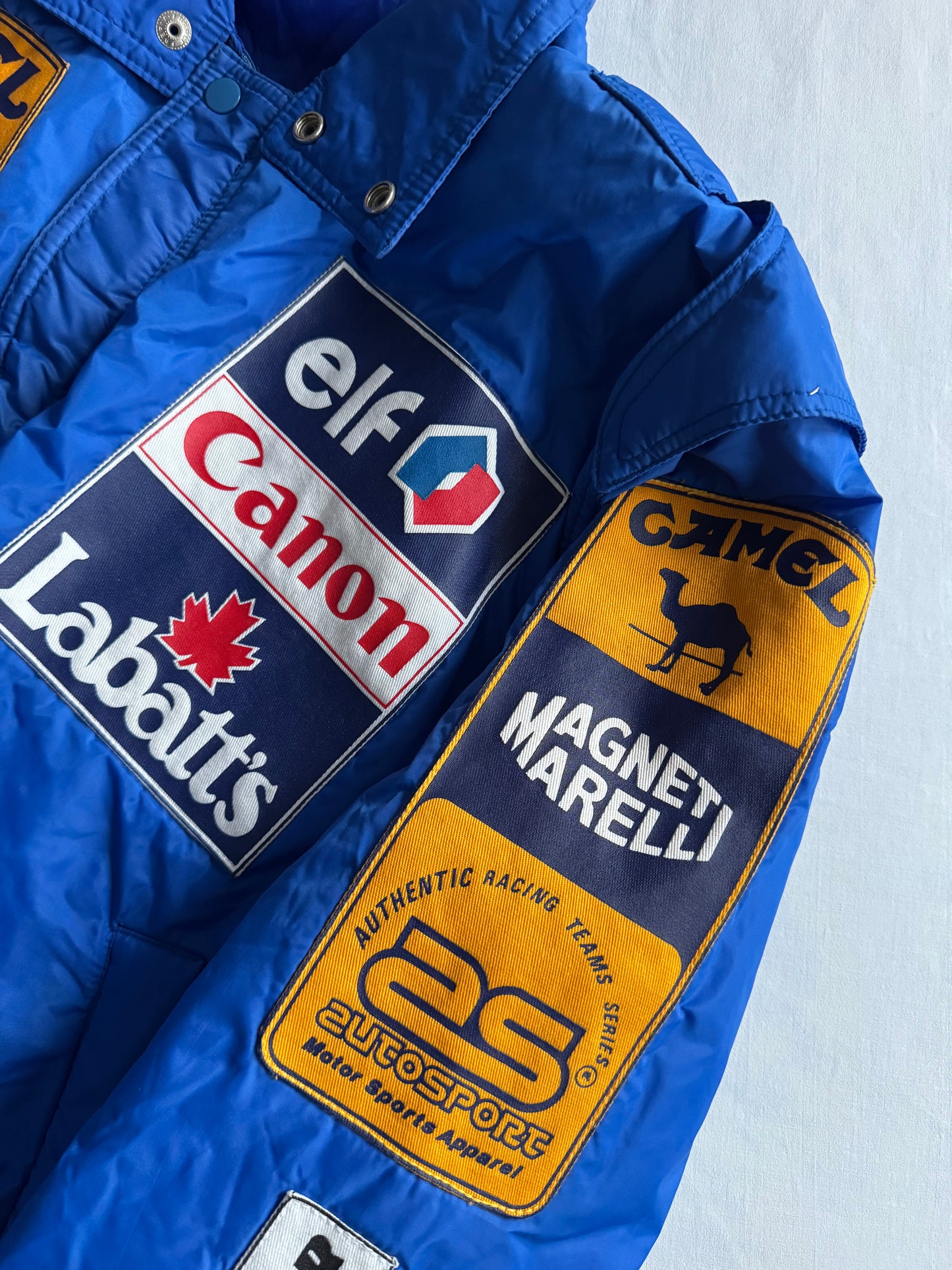 🐪 Geacă vintage Williams Renault Camel F1 Racing – Mărimea L