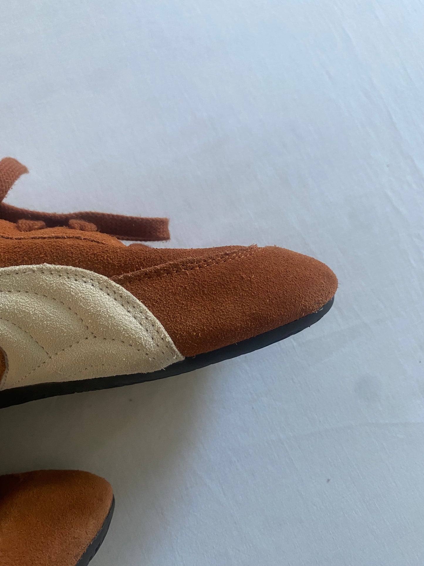 Y2K Puma x Sparco Burnt Orange Suede Sneakers