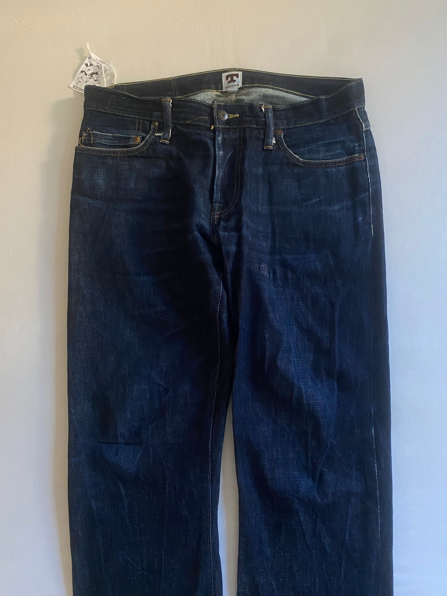👖 Jeanși Tellason – Raw Selvedge Denim – Slim Straight – W34 – Made in USA